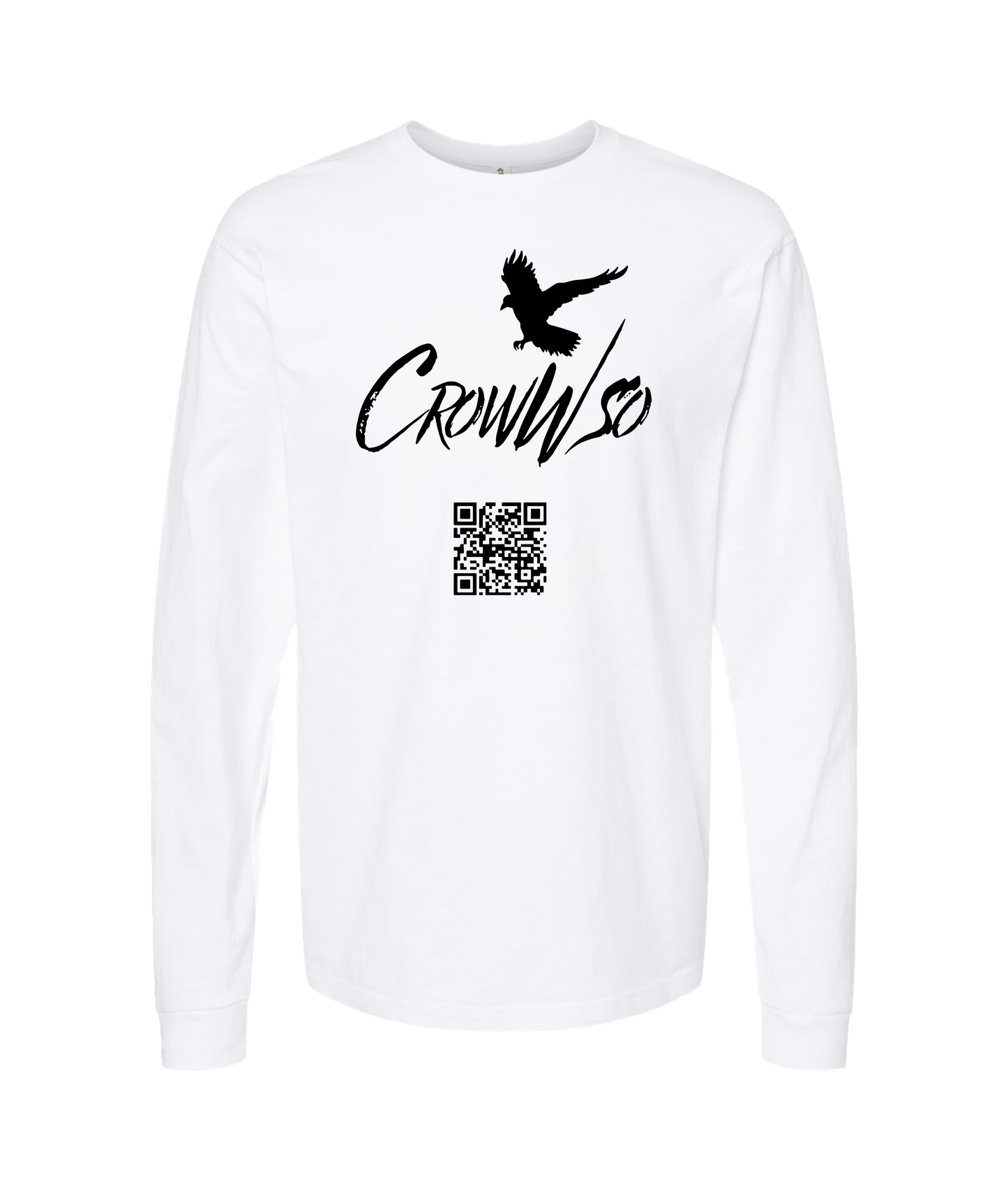 CrowWsoFly - Crow - White Long Sleeve T