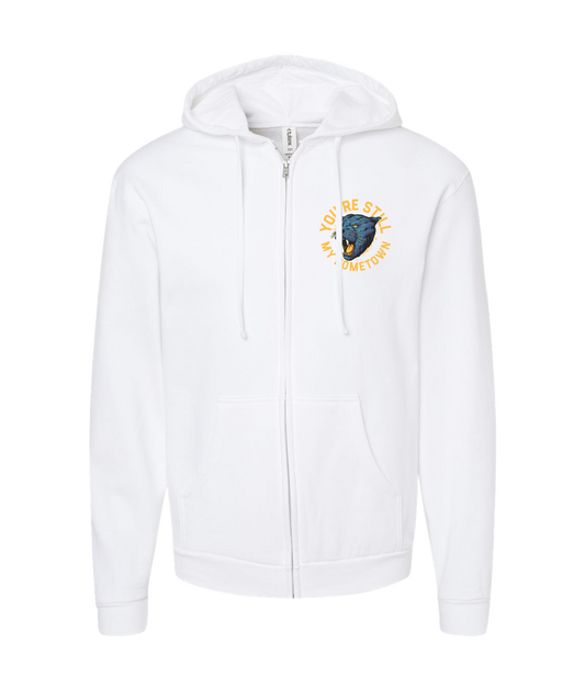 Pistol Black - My Hometown - White Zip Hoodie