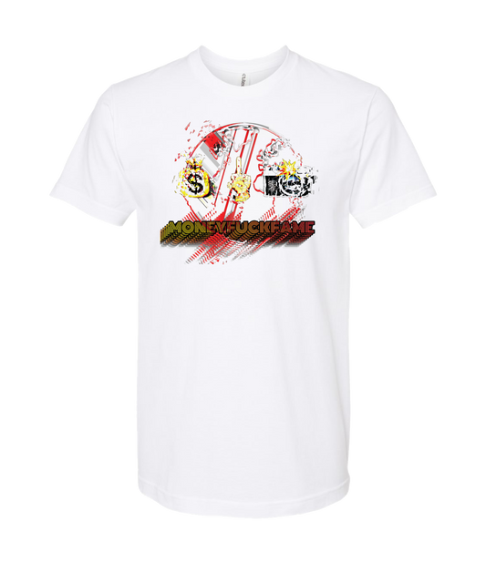 V-D2XTOP - MONEYFUCKFAME - White T Shirt