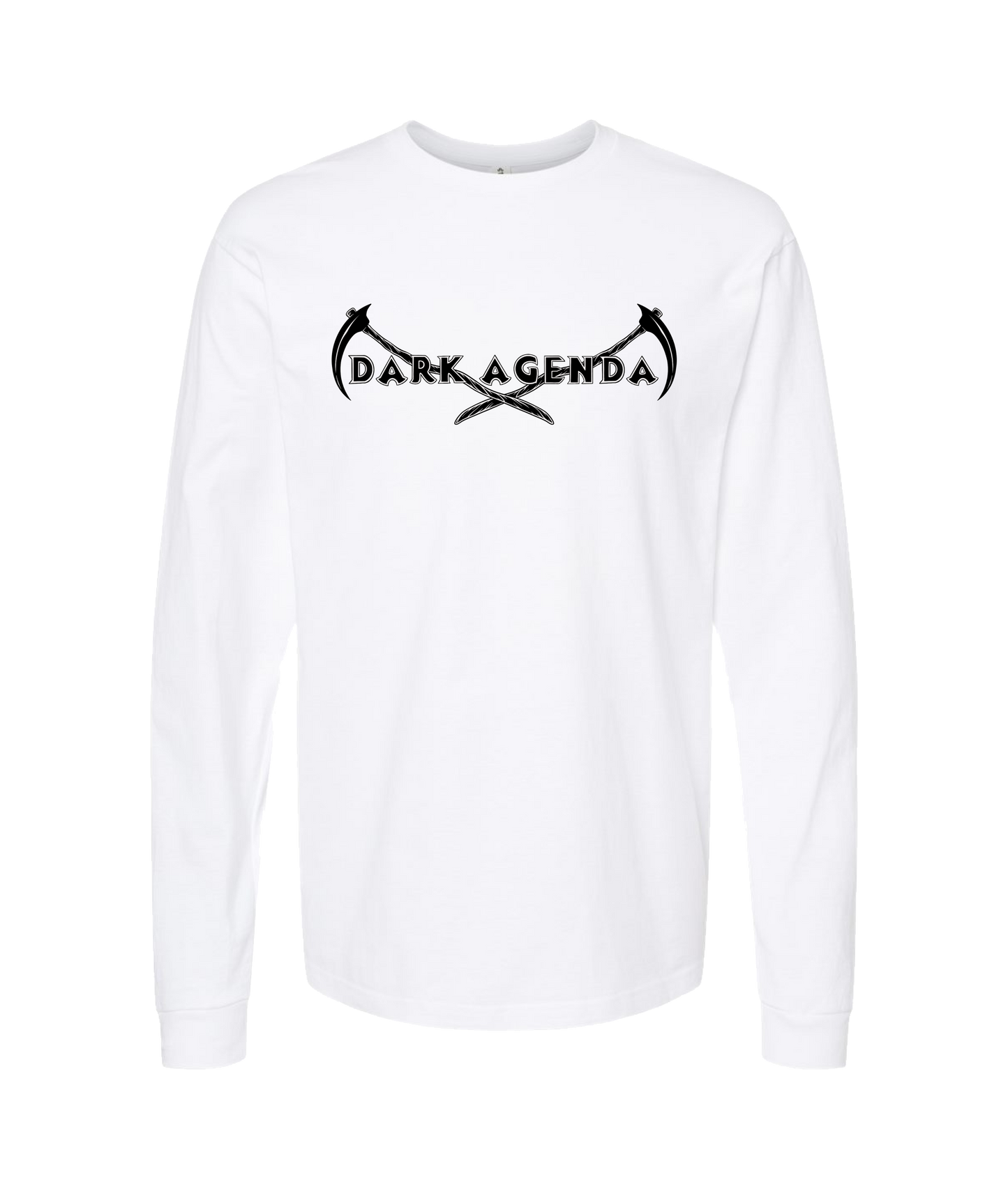 Dark Agenda - Logo 2 - White Long Sleeve T