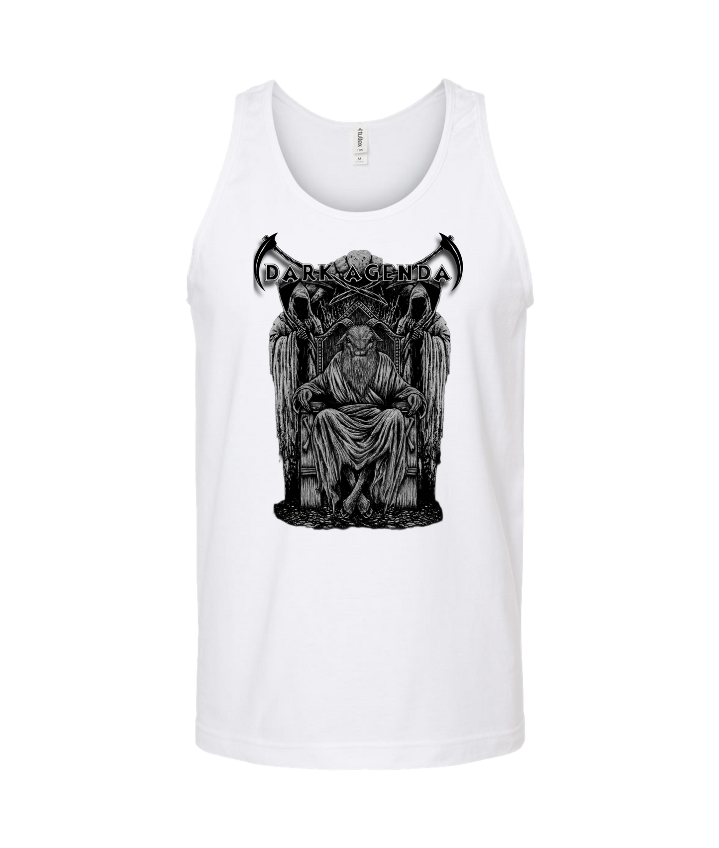 Dark Agenda - Goat Throne - White Tank Top