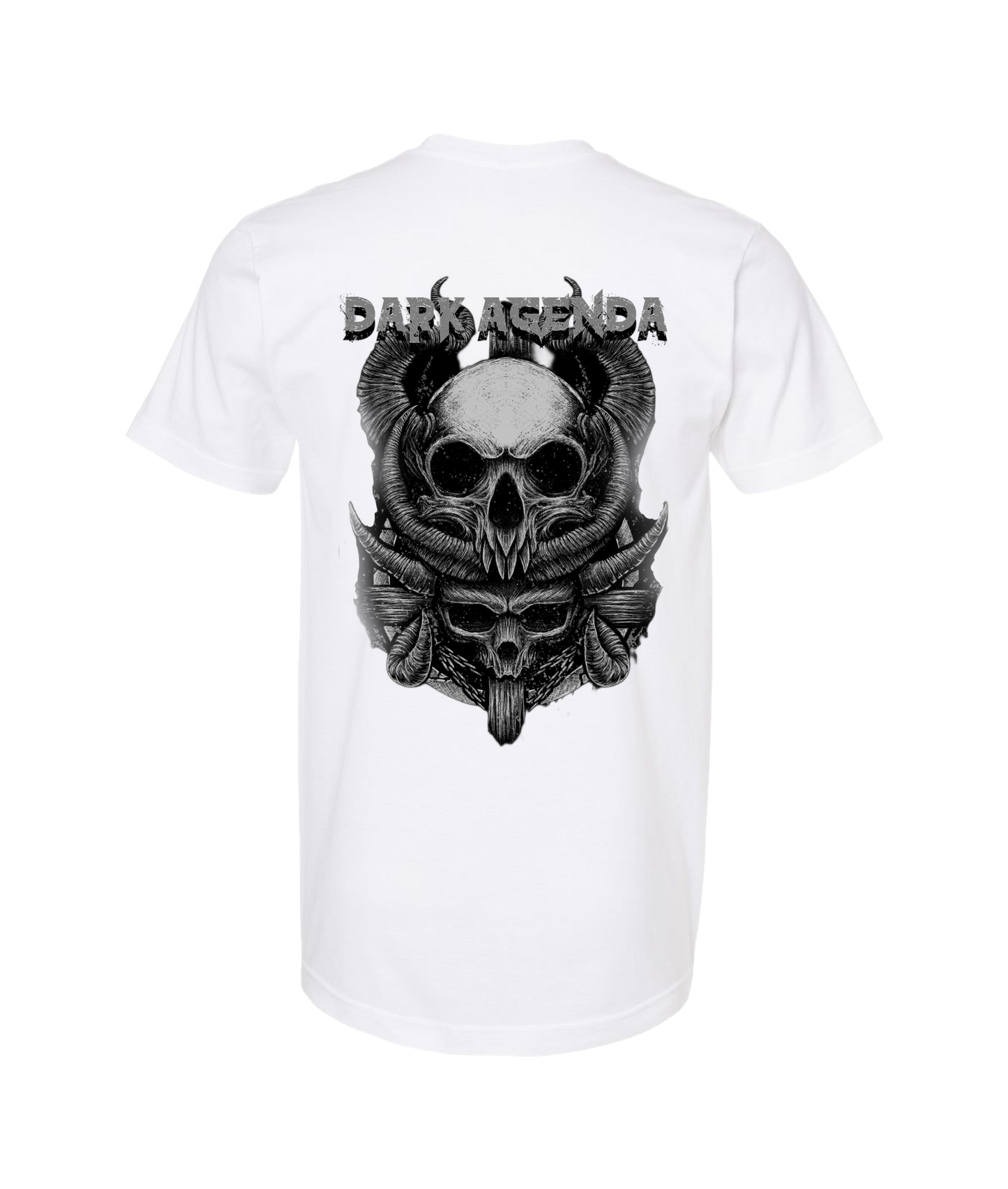 Dark Agenda - Double - White T Shirt