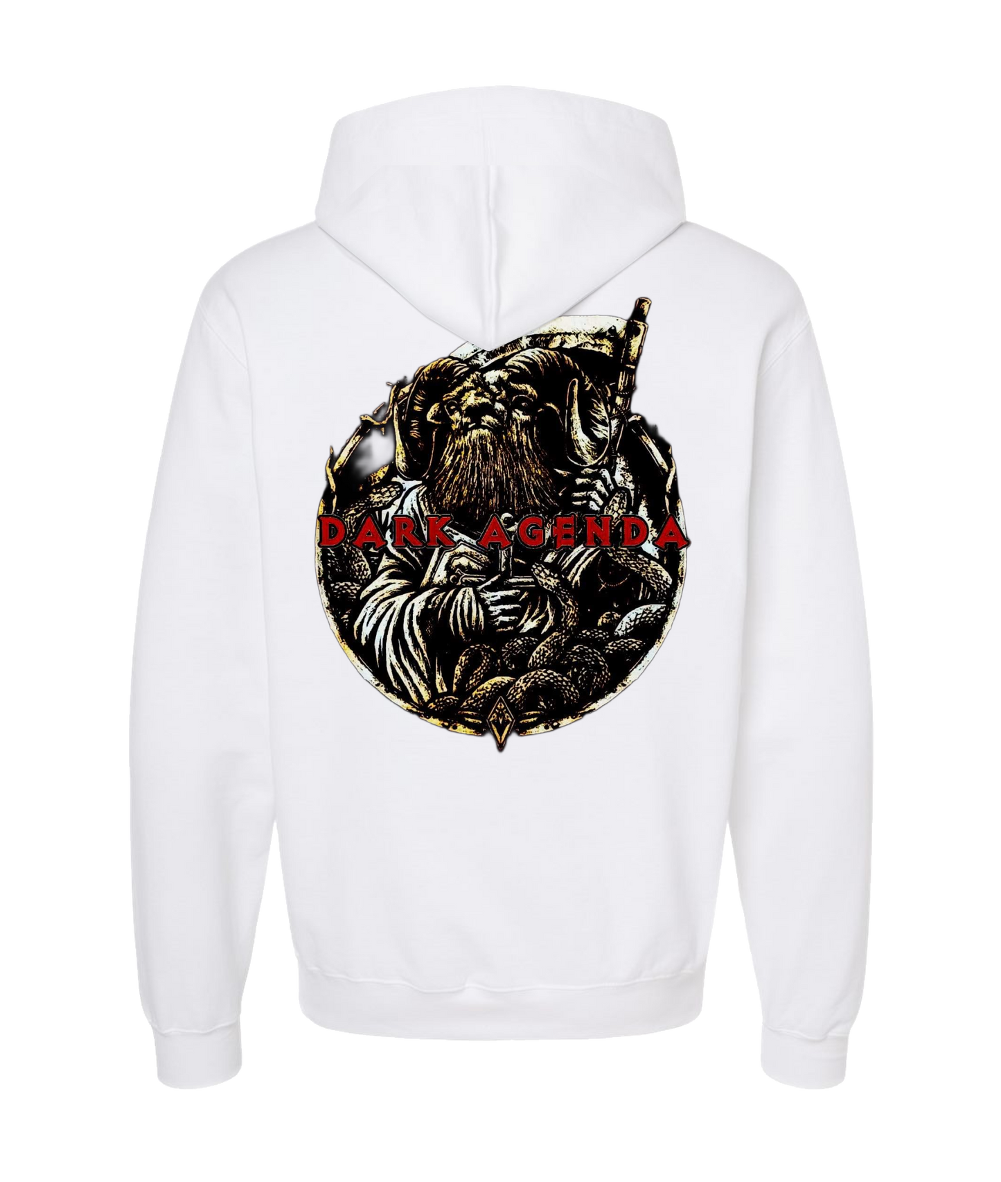 Dark Agenda - Red Goat - White Hoodie