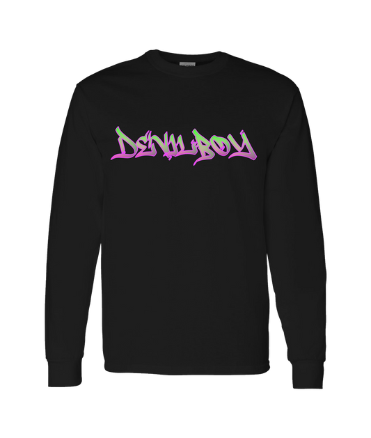 V-DBOTOP - DESIGN 2 - Black Long Sleeve T