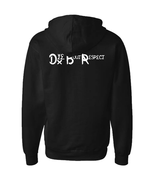 DBR - Die Bout Respect - Black Zip Up Hoodie