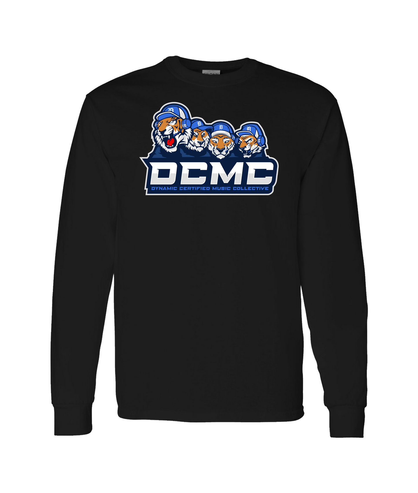 V-DCMCTOP - Tigers - Black Long Sleeve T