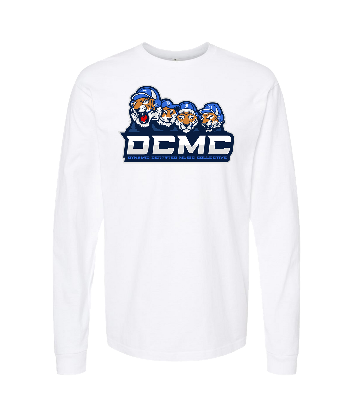 Dynamic Cert Music Collective - Tigers - White Long Sleeve T