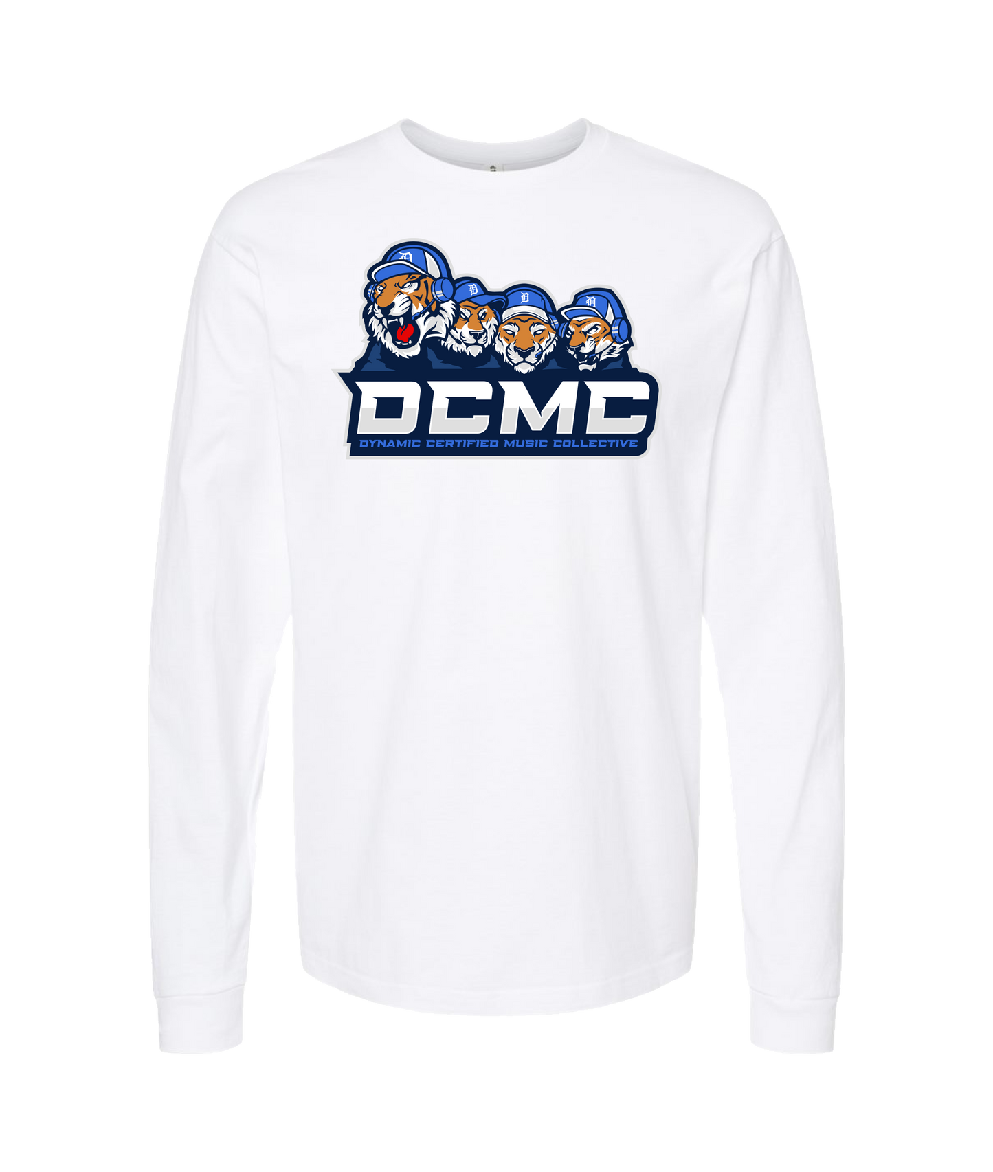 V-DCMCTOP - Tigers - White Long Sleeve T