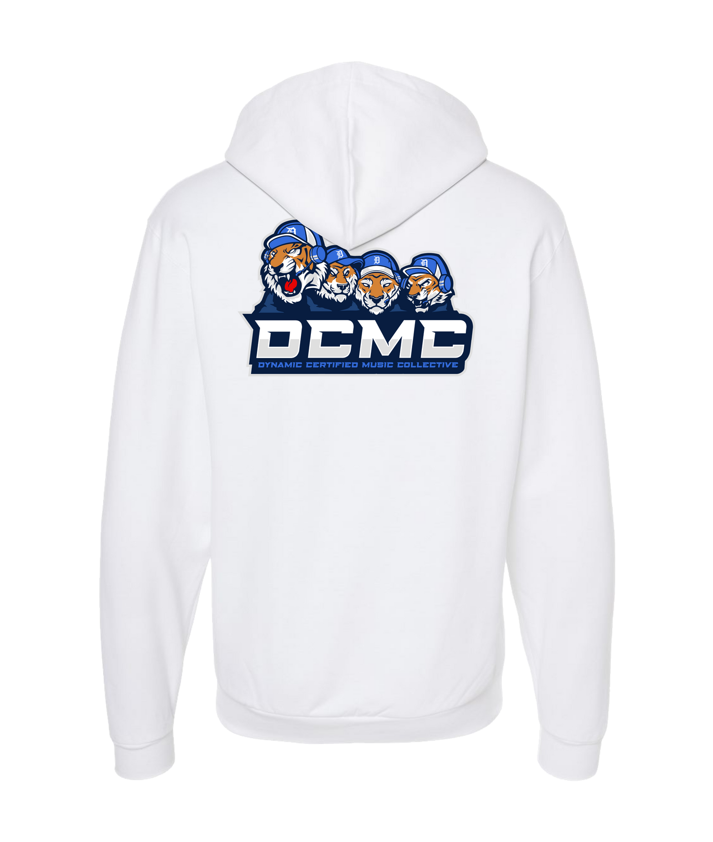 V-DCMCTOP - Tigers - White Zip Up Hoodie