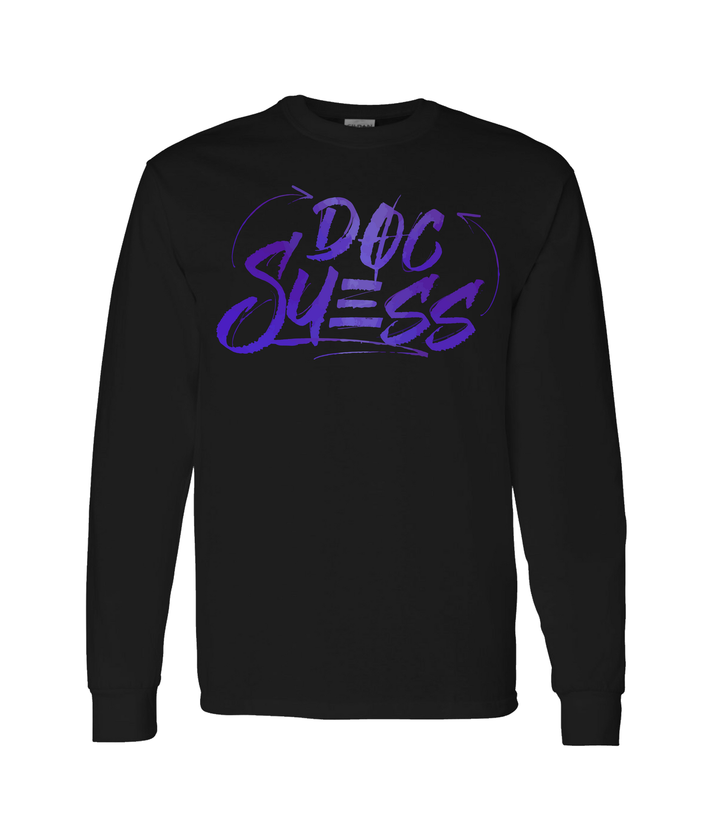 V-DCSMTOP - Doc Suess - Black Long Sleeve T