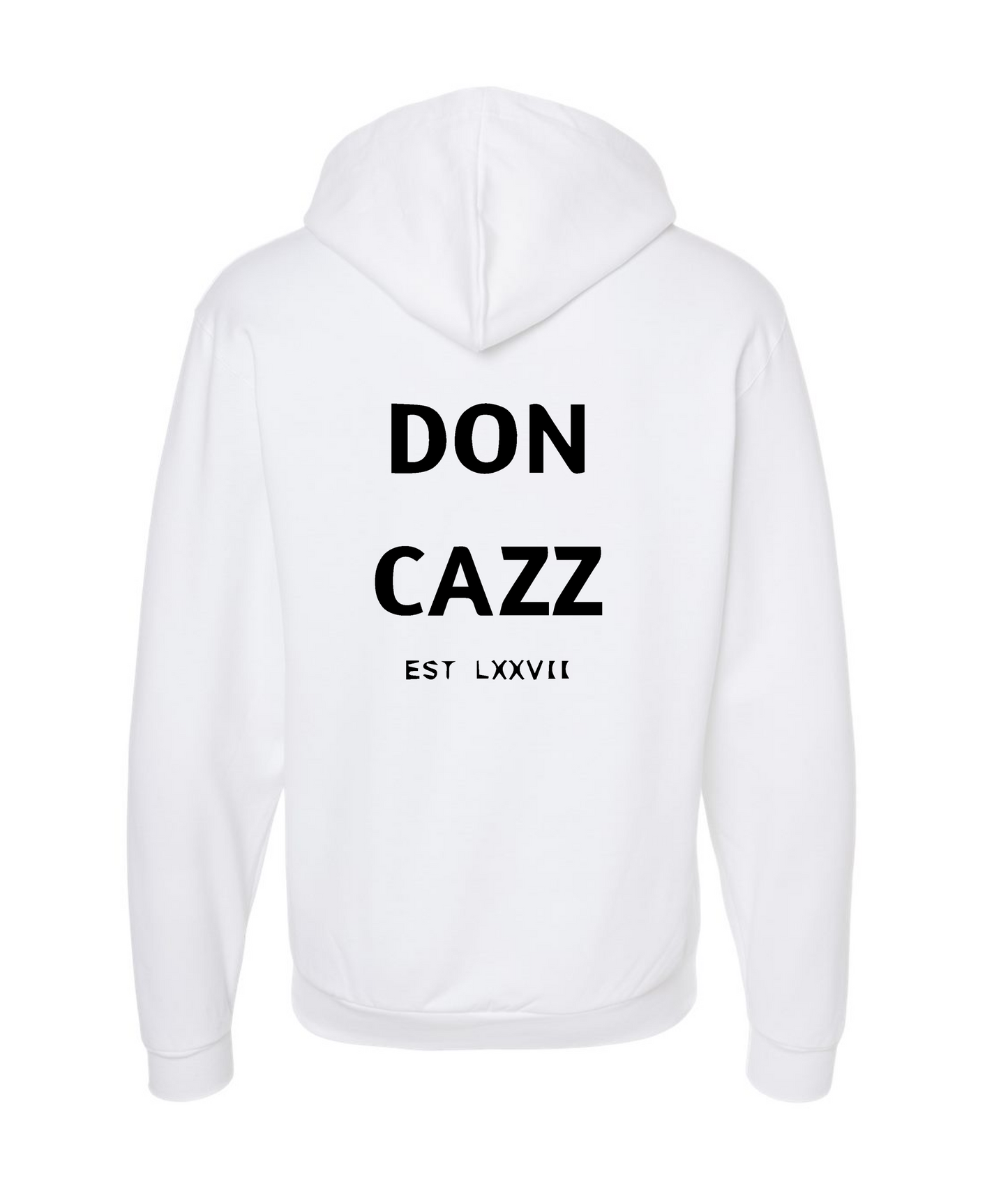 Don Cazz - EST LXXVII - White Zip Up Hoodie