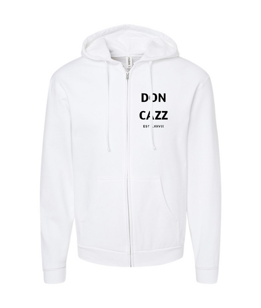 Don Cazz - EST LXXVII - White Zip Up Hoodie