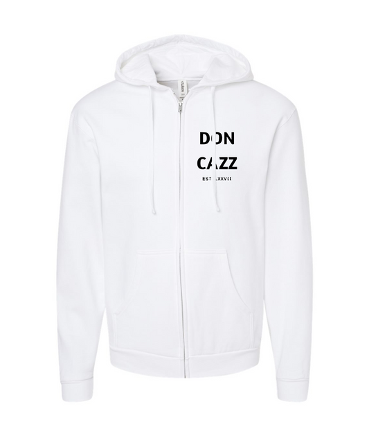 V-DCTOP - DESIGN 2 - White Zip Up Hoodie