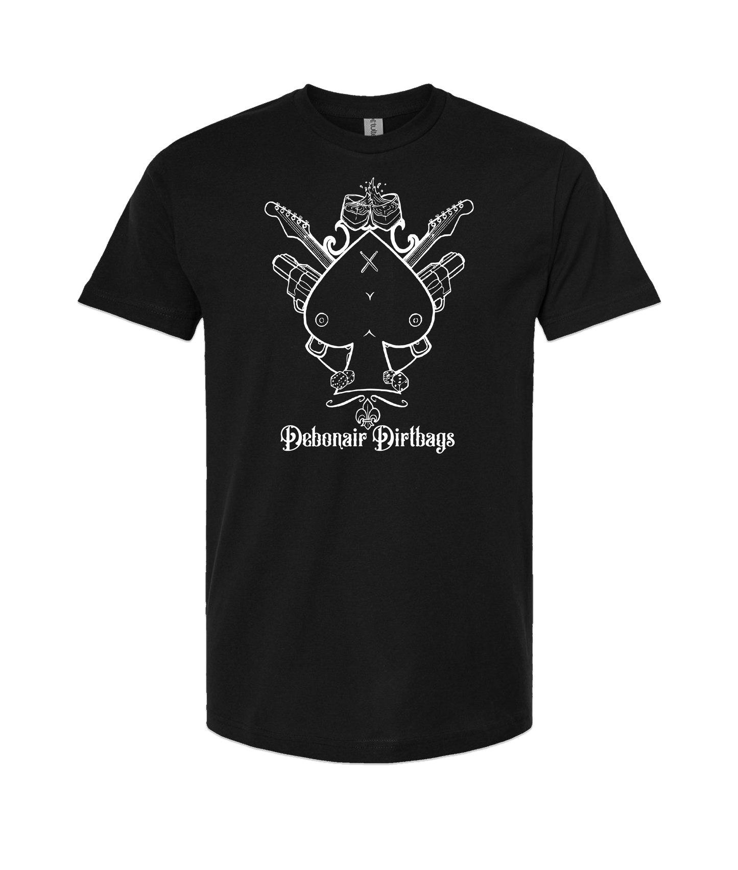 Debonair Dirtbags - Bubon Logo - Black T-Shirt