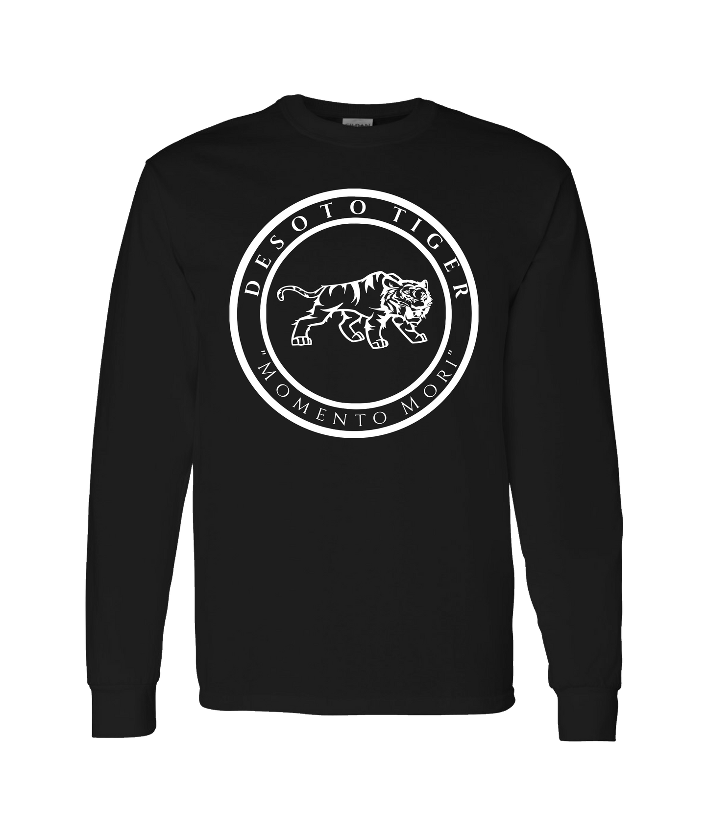 Desoto Tiger - LOGO 1 - Black Long Sleeve T