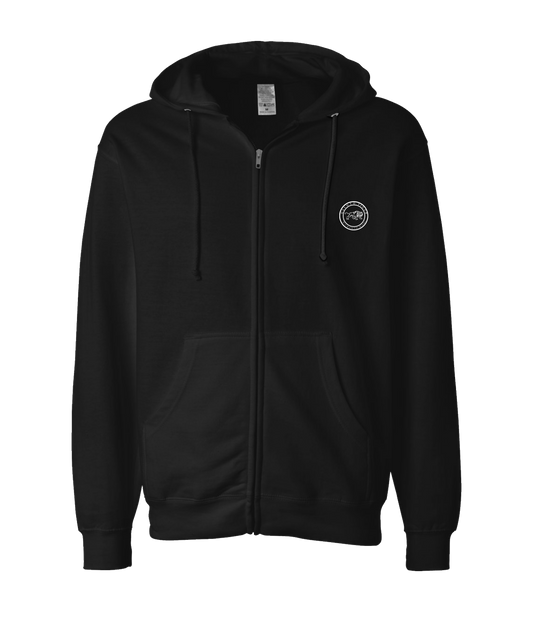 V-DETTOP - LOGO 1 - Black Zip Up Hoodie