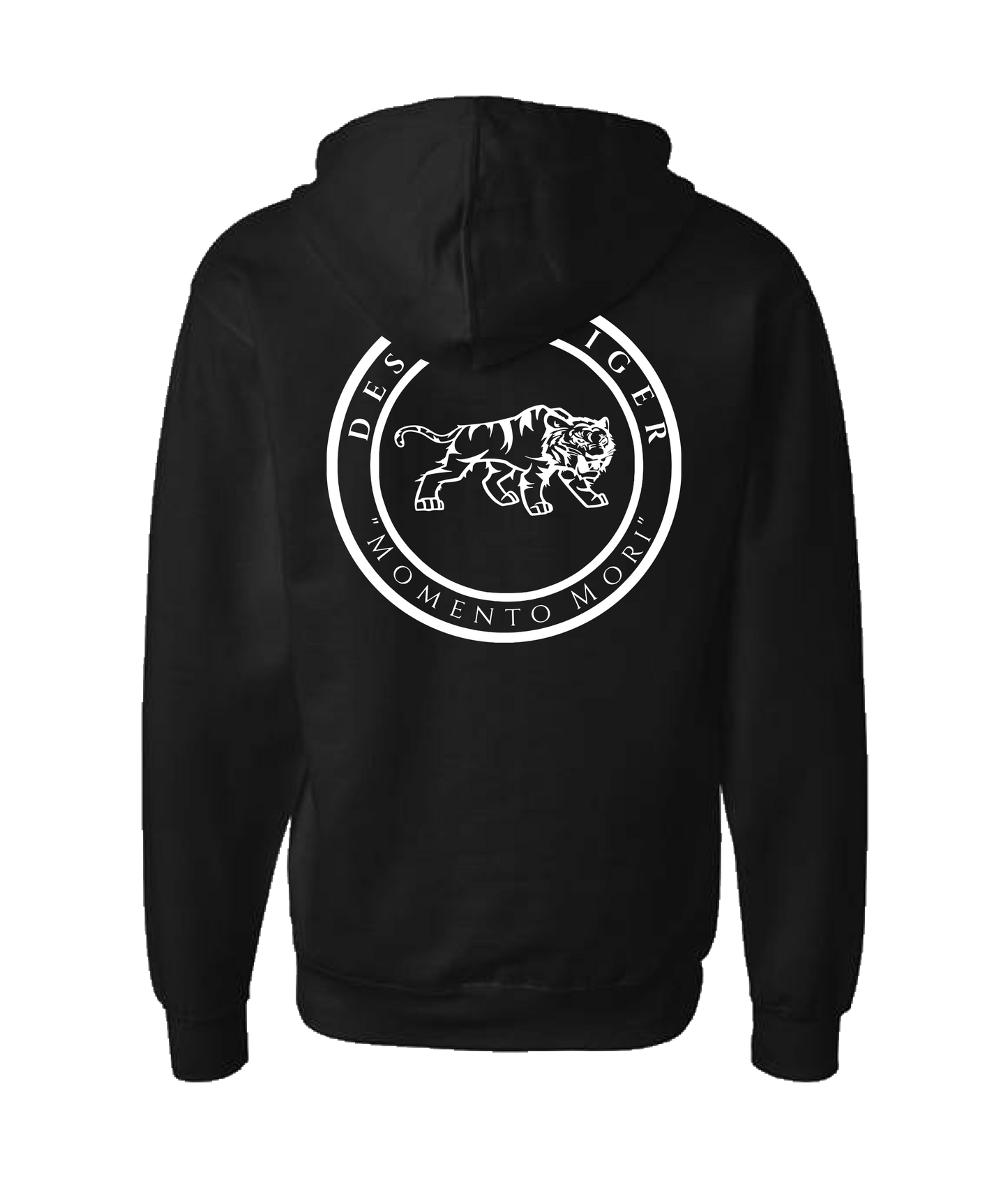 Desoto Tiger - LOGO 1 - Black Zip Up Hoodie