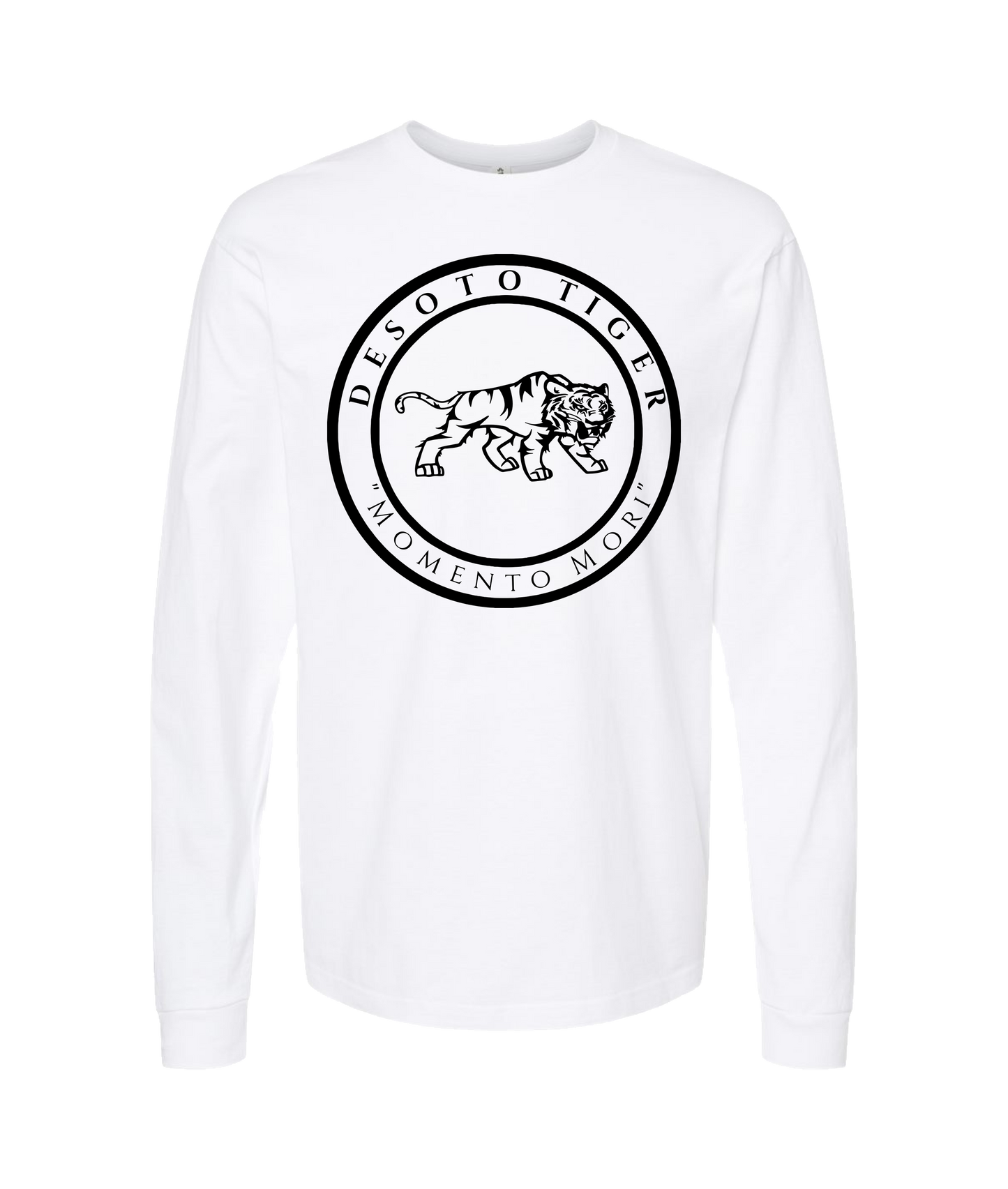 Desoto Tiger - LOGO 1 - White Long Sleeve T