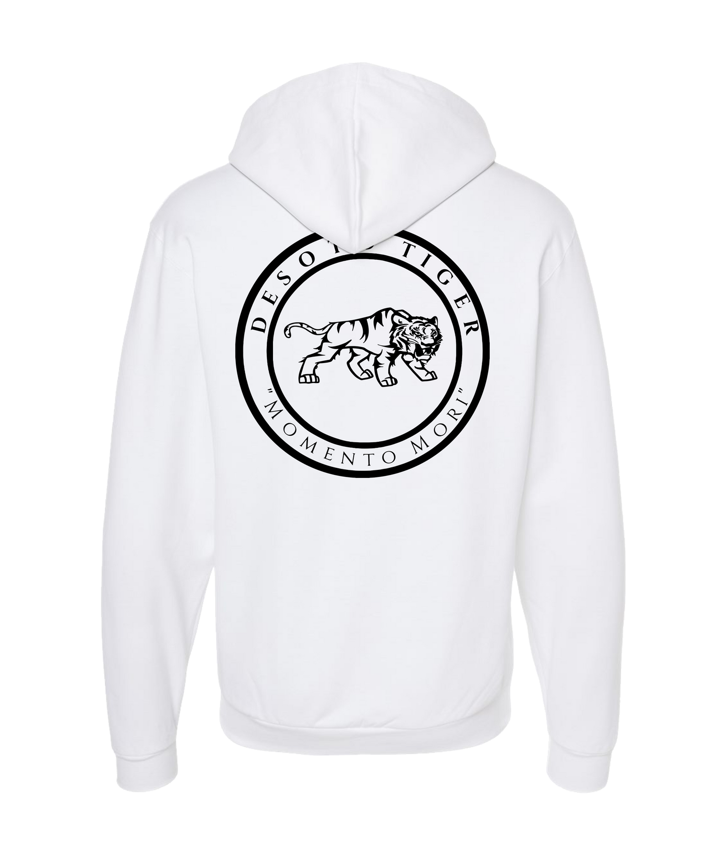 Desoto Tiger - LOGO 1 - White Zip Up Hoodie