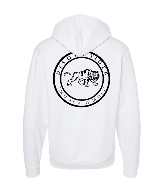 V-DETTOP - LOGO 1 - White Zip Up Hoodie