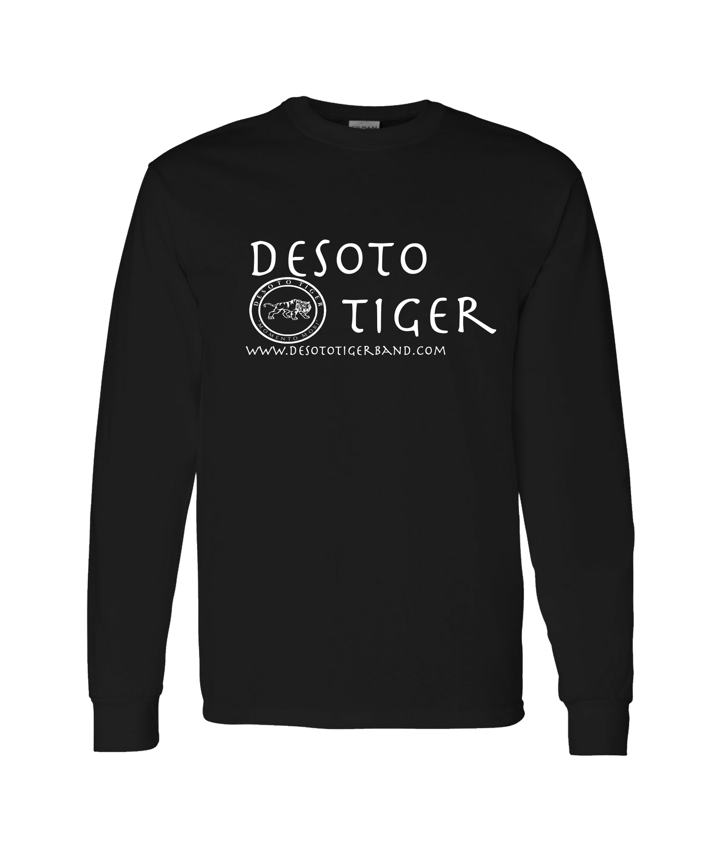 Desoto Tiger - LOGO 2 - Black Long Sleeve T