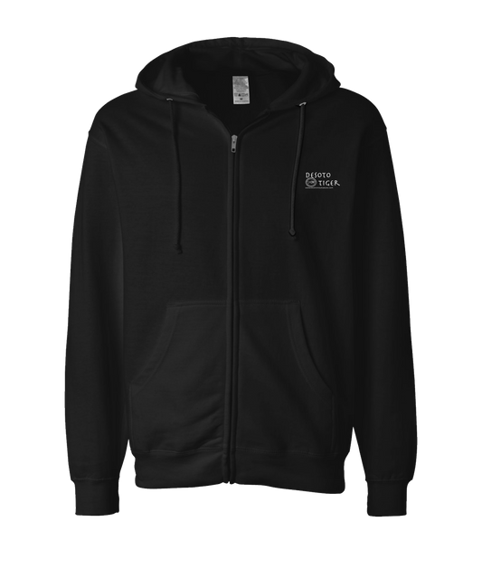 V-DETTOP - LOGO 2 - Black Zip Up Hoodie