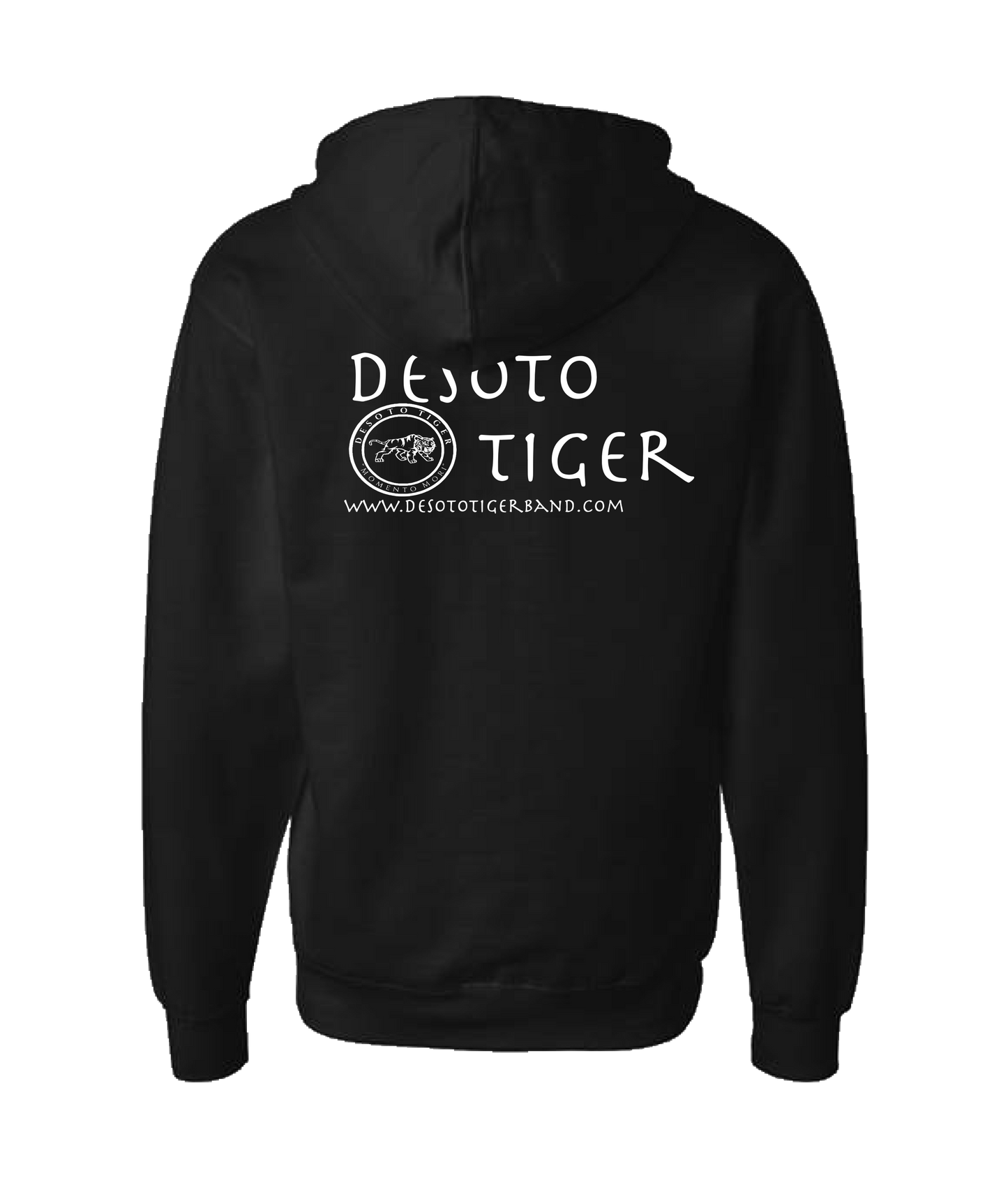 Desoto Tiger - LOGO 2 - Black Zip Up Hoodie