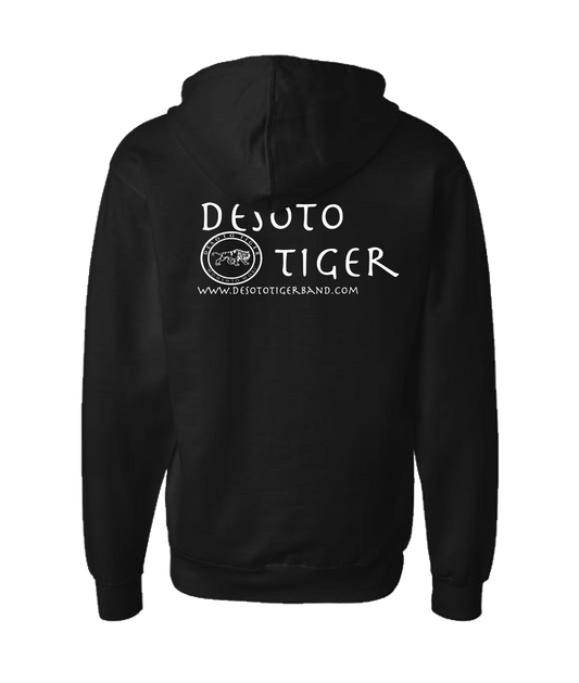 V-DETTOP - LOGO 2 - Black Zip Up Hoodie
