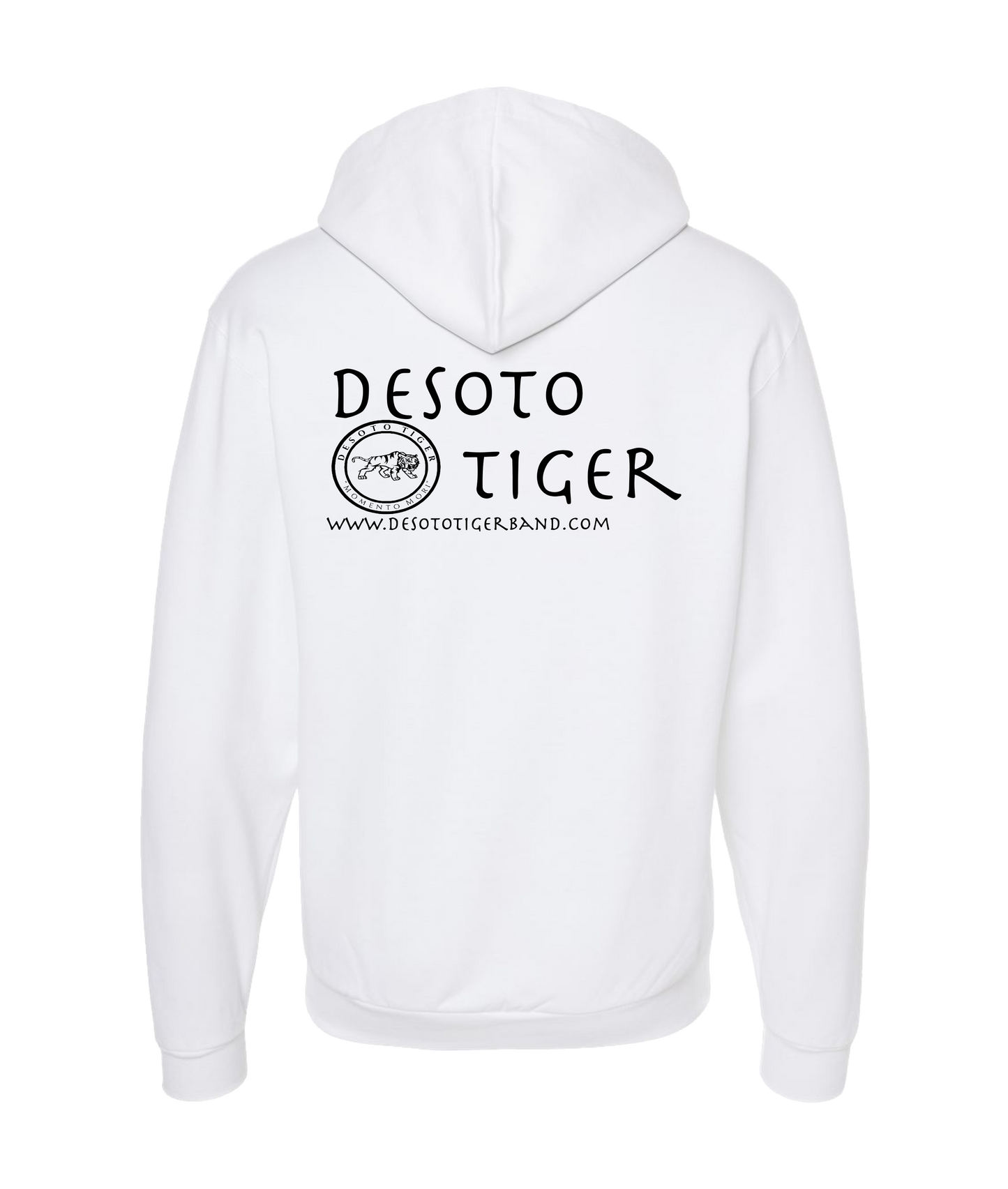 Desoto Tiger - LOGO 2 - White Zip Up Hoodie