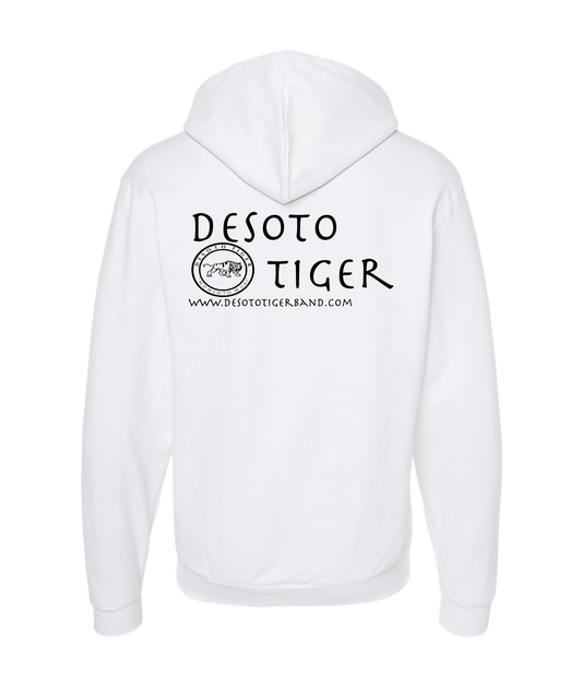 V-DETTOP - LOGO 2 - White Zip Up Hoodie