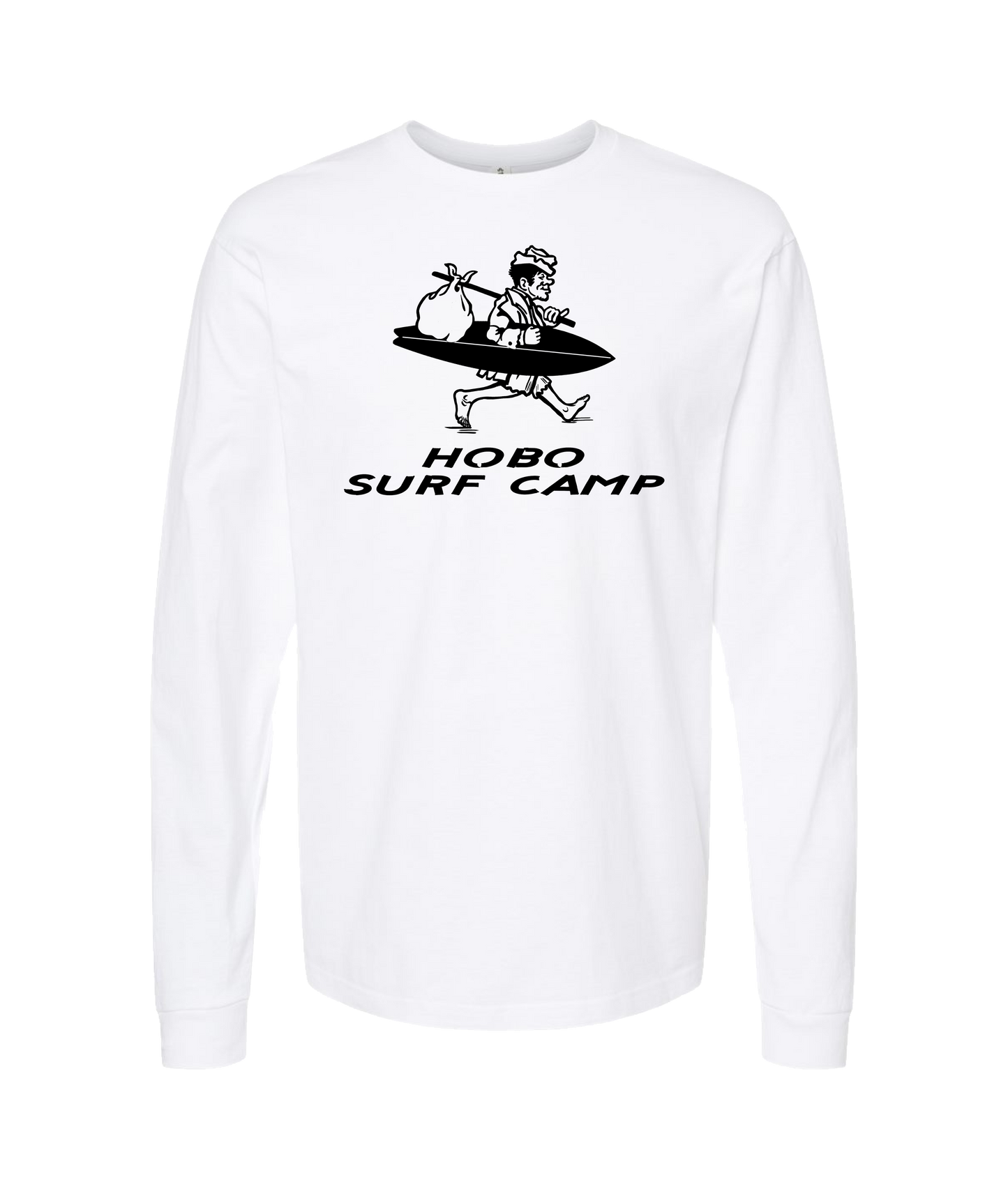 Dugz Shirtz - Hobo Surf Camp - White Long Sleeve T