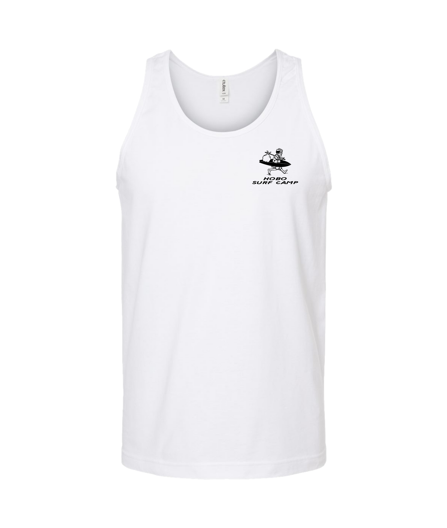 Dugz Shirtz - Hobo Surf Camp - White Tank Top