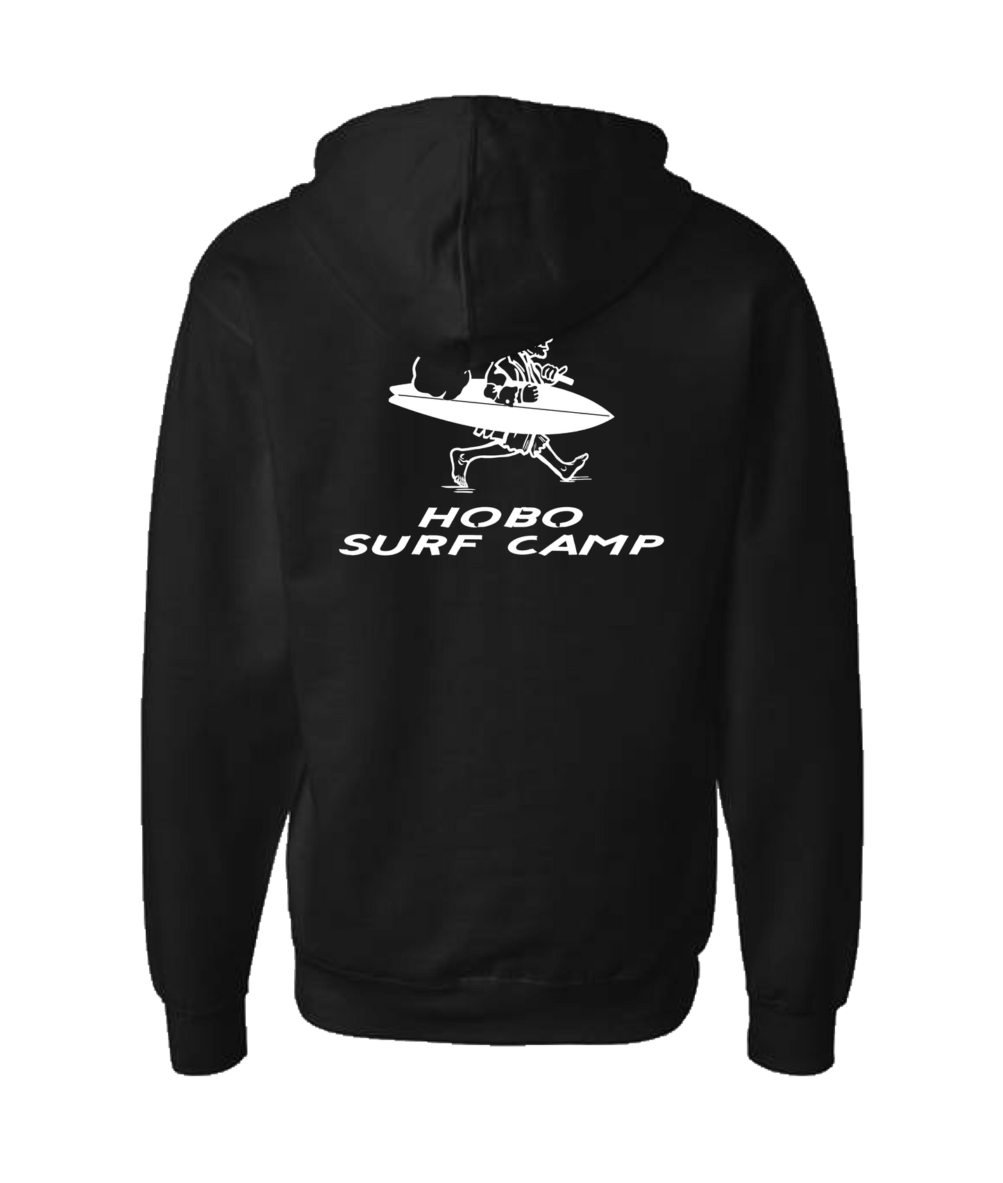 Dugz Shirtz - Hobo Surf Camp - Black Zip Up Hoodie