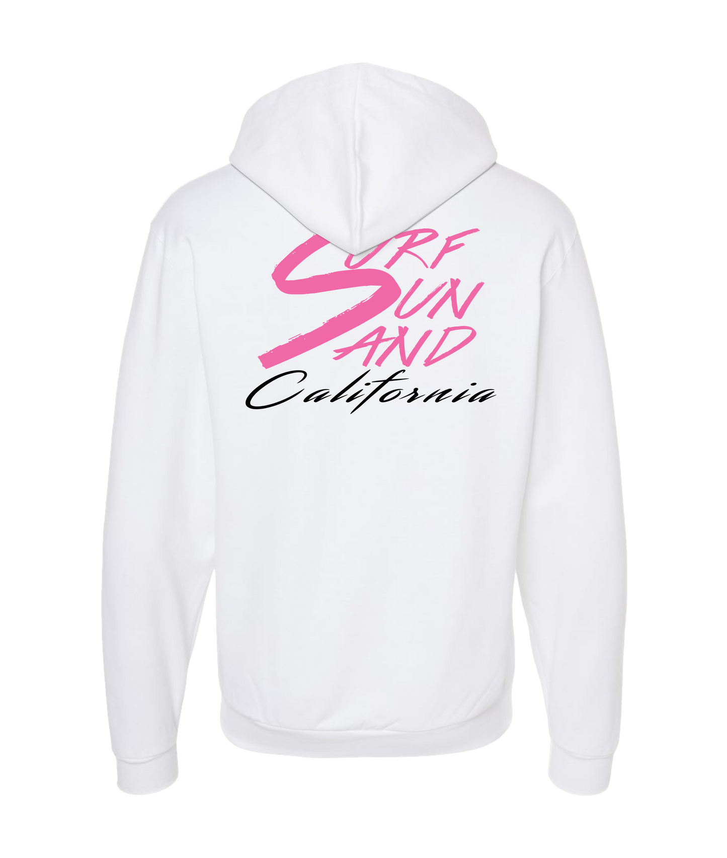 Dugz Shirtz - Surf, Sun, And California - White Zip Up Hoodie