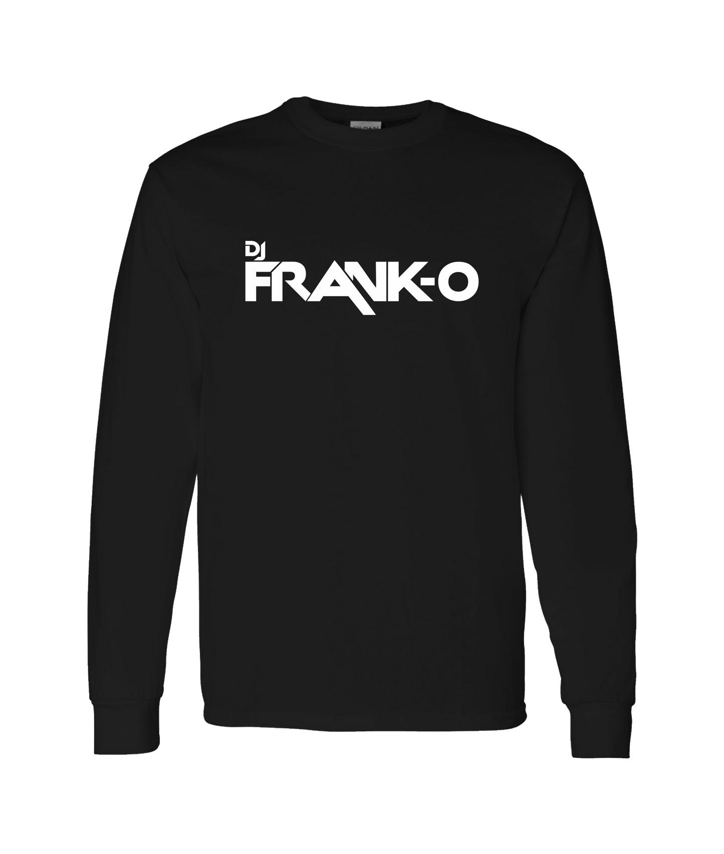 DJ FRANK - O - Logo - Black Long Sleeve T