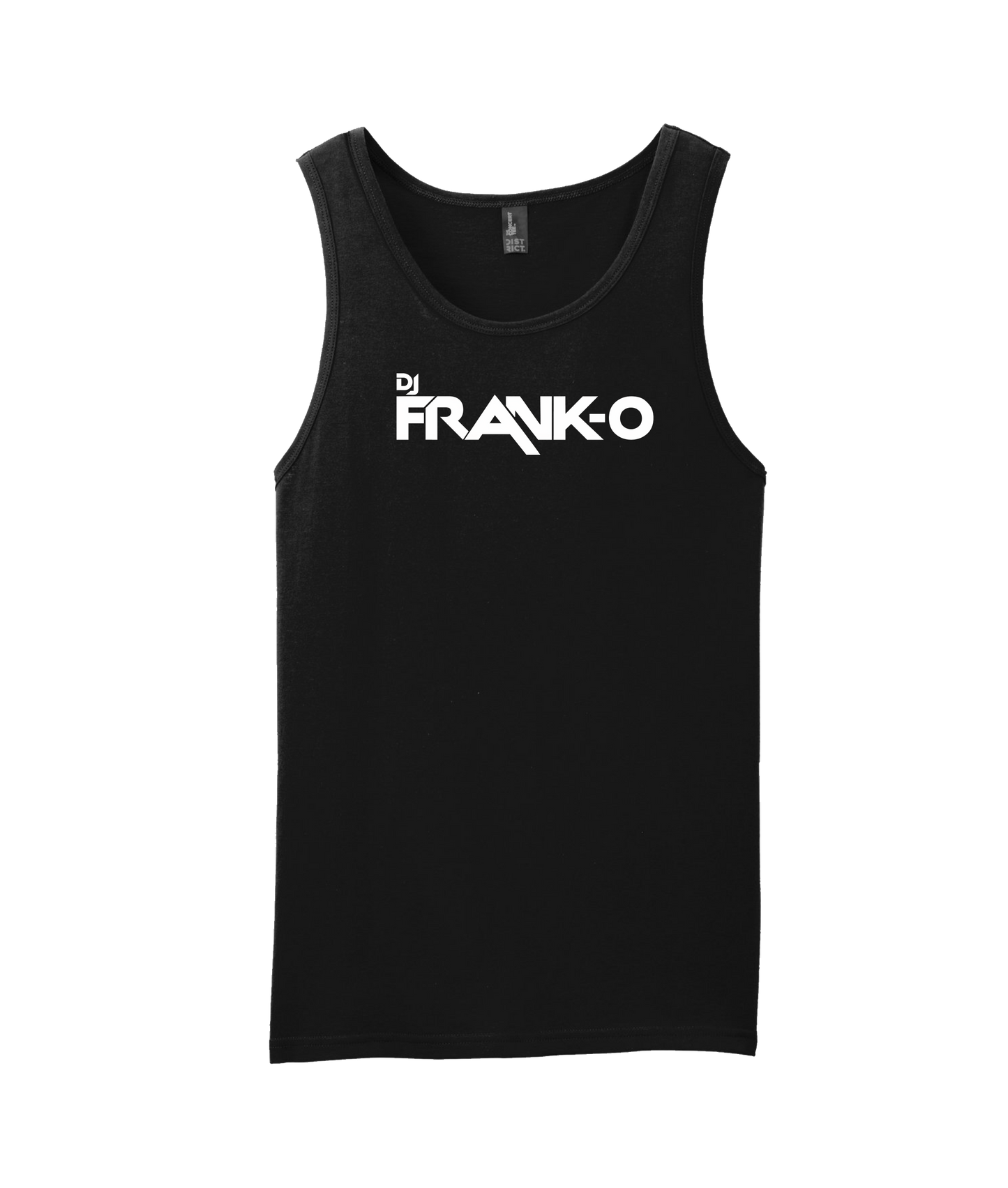 DJ FRANK - O - Logo - Black Tank Top