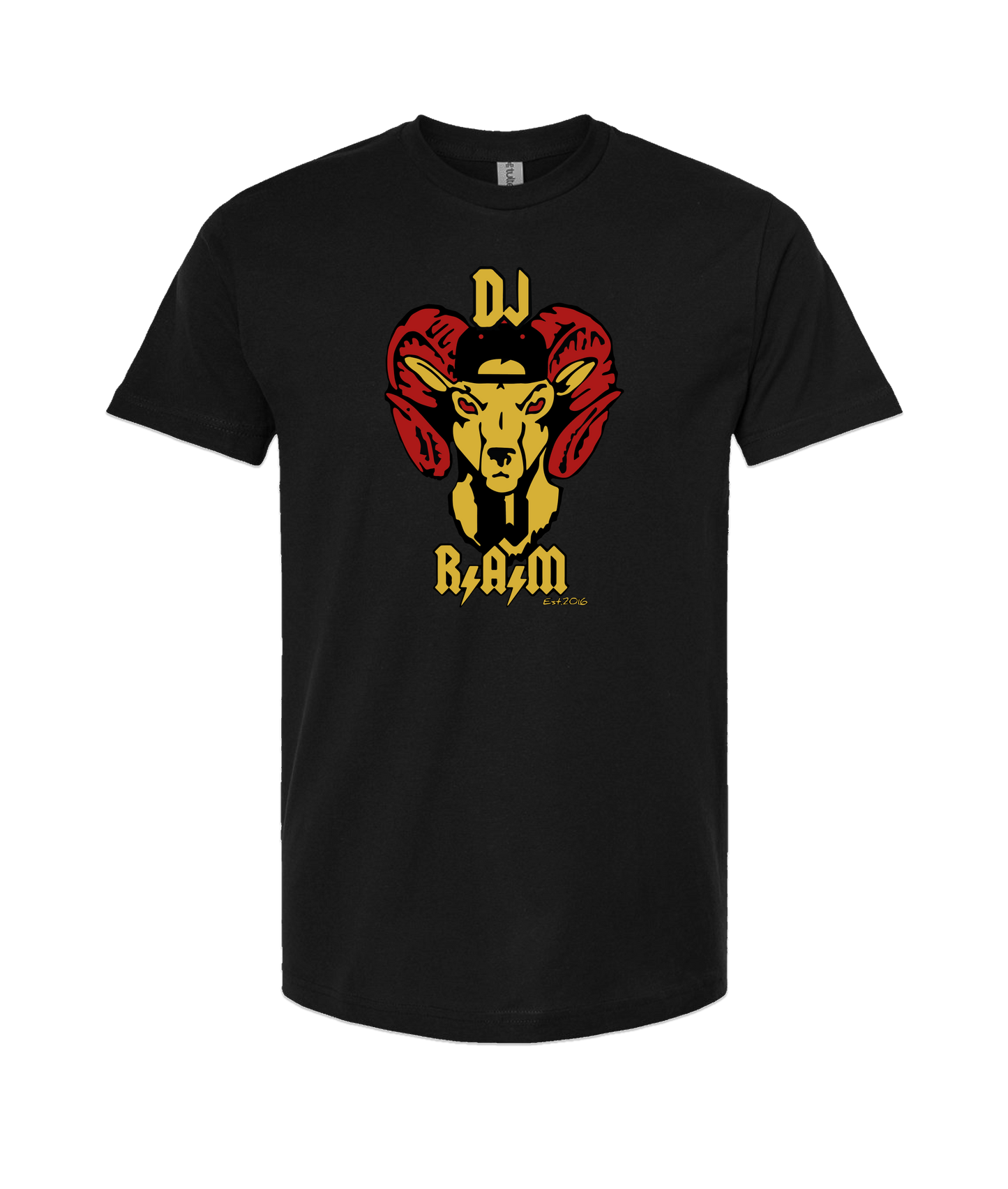 DJ R.A.M - Logo - Black T Shirt
