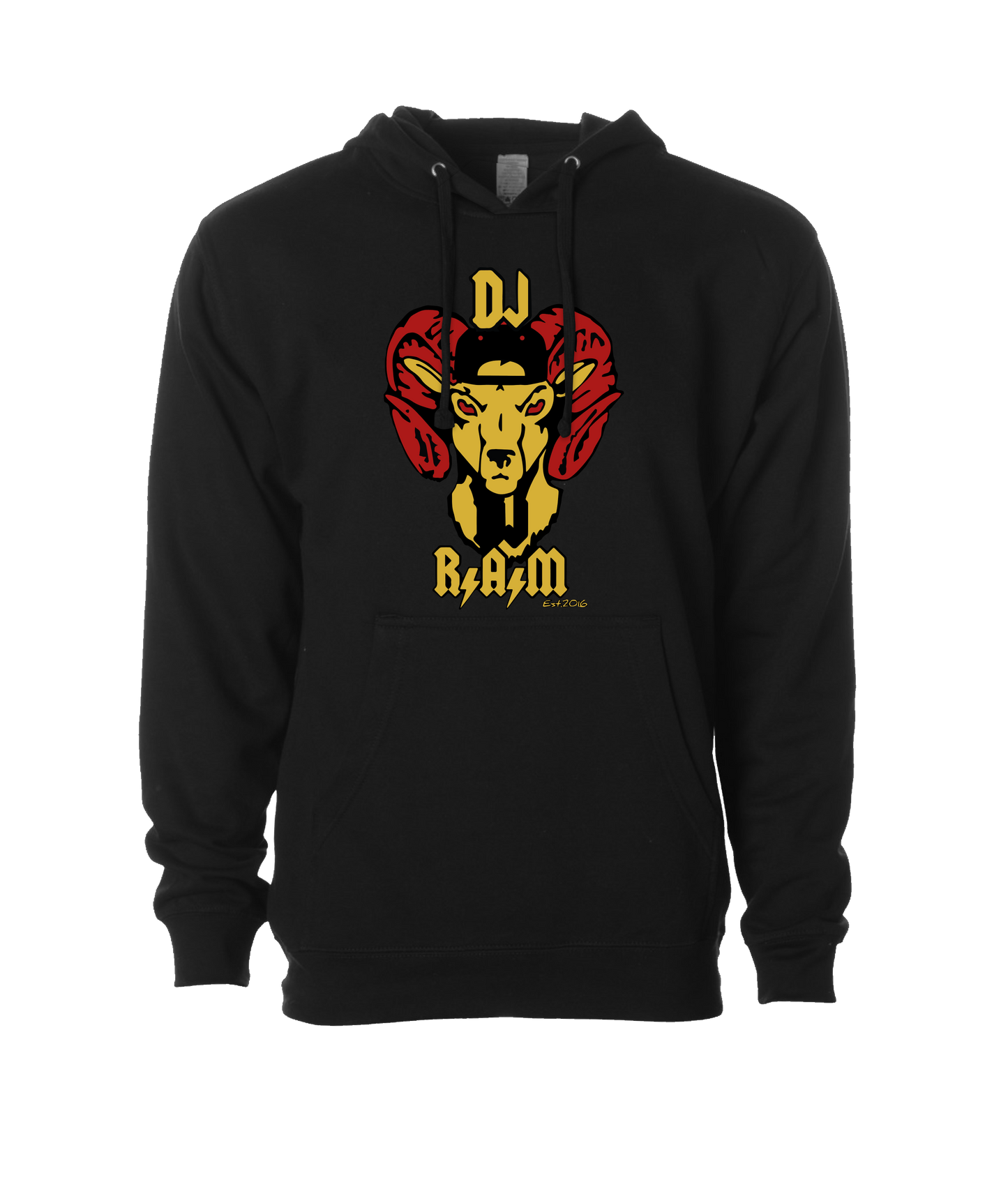 DJ R.A.M - Logo - Black Hoodie