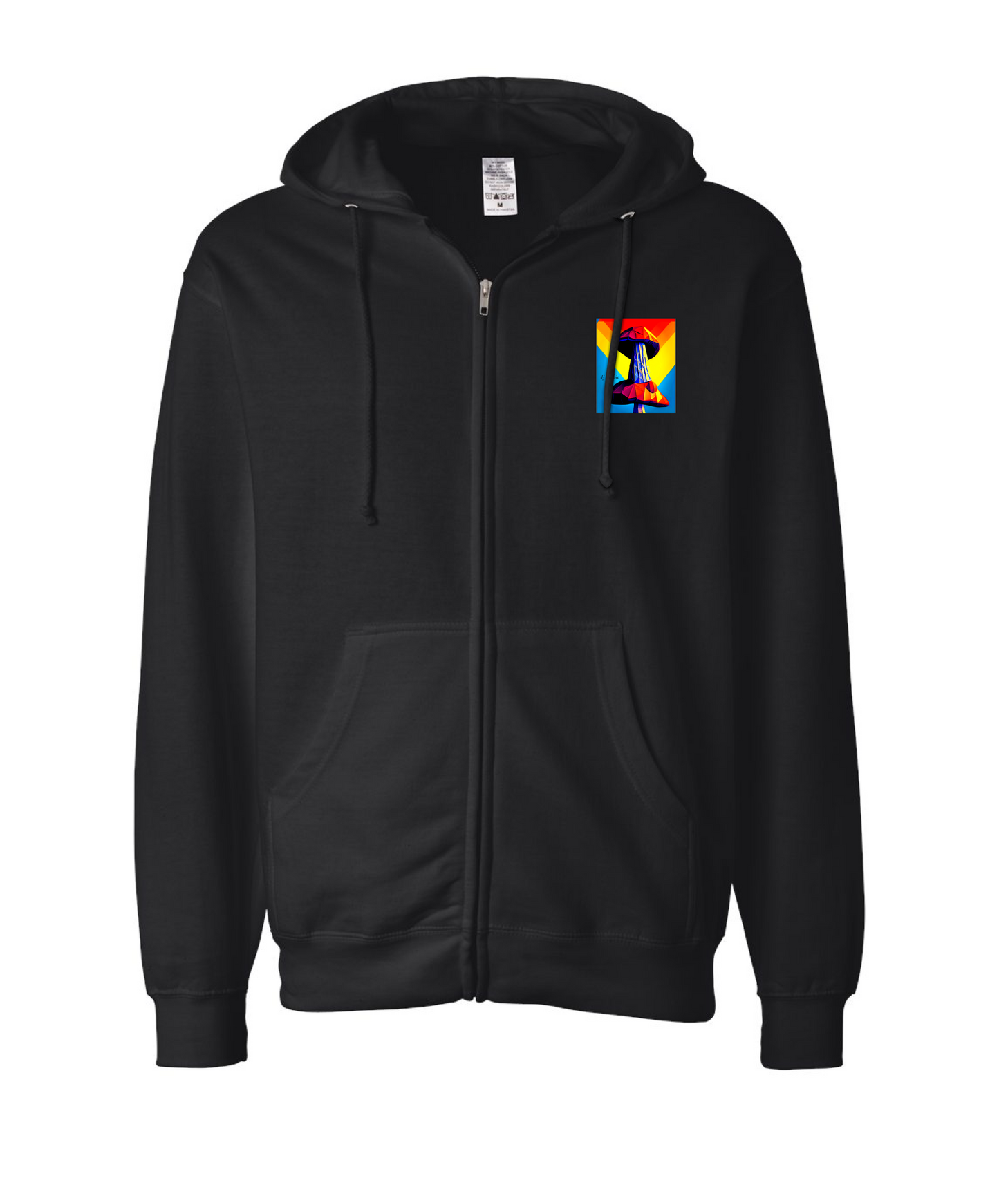 Dj Zombie - Shroom - Black Zip Hoodie