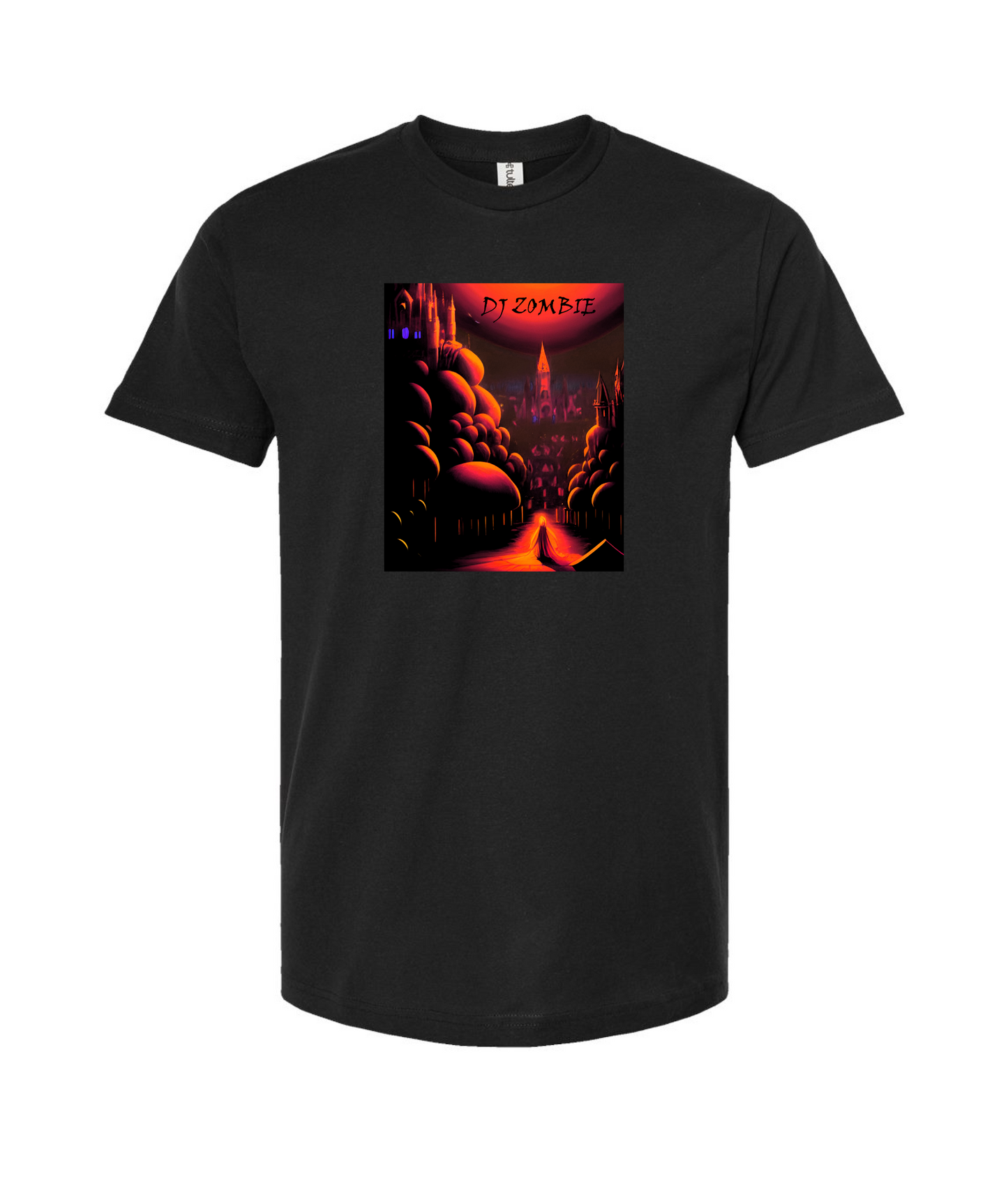 Dj Zombie - Mushroom Forest - Black T-Shirt