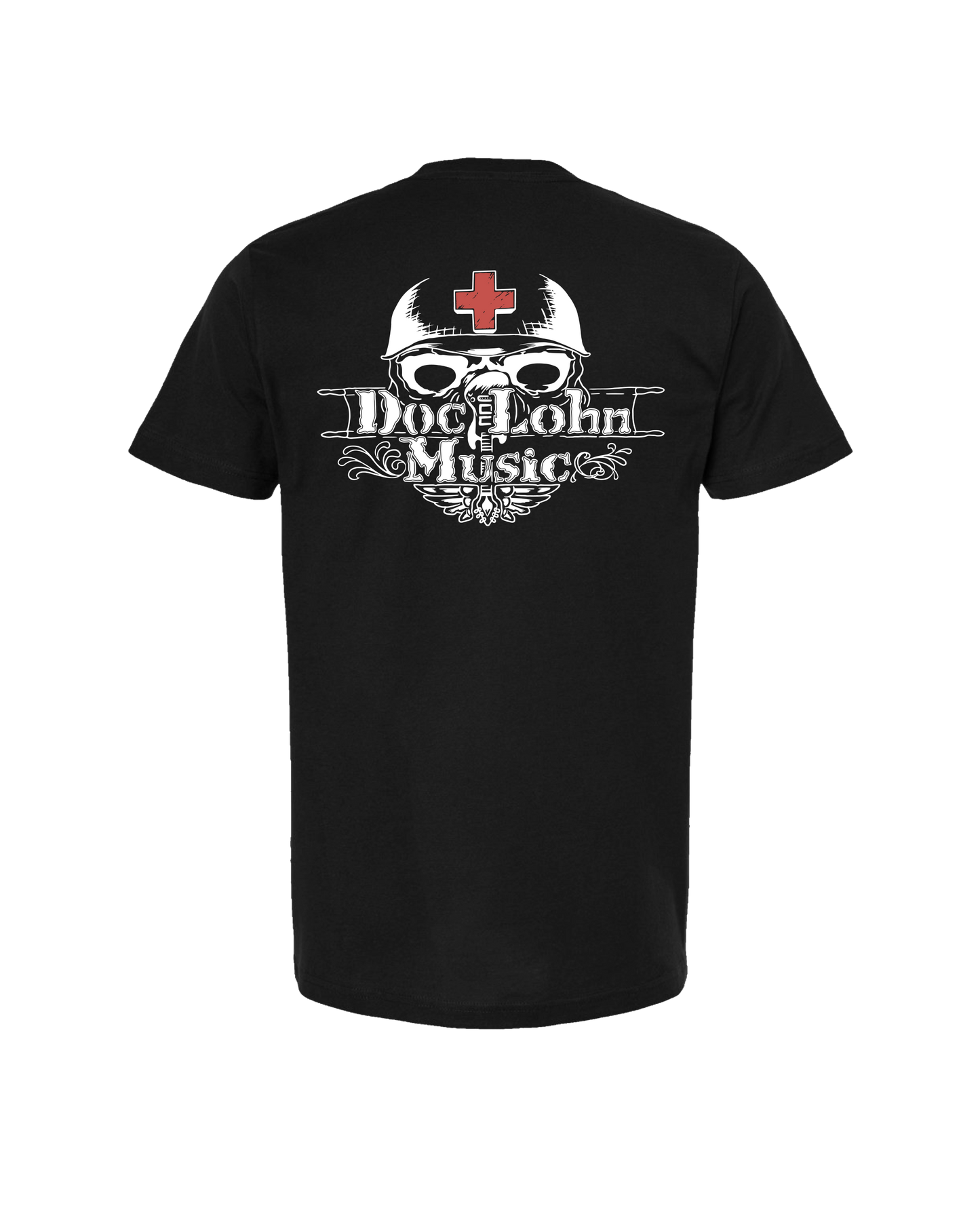 Doc Lohn Music - Music is Healing - Black T-Shirt