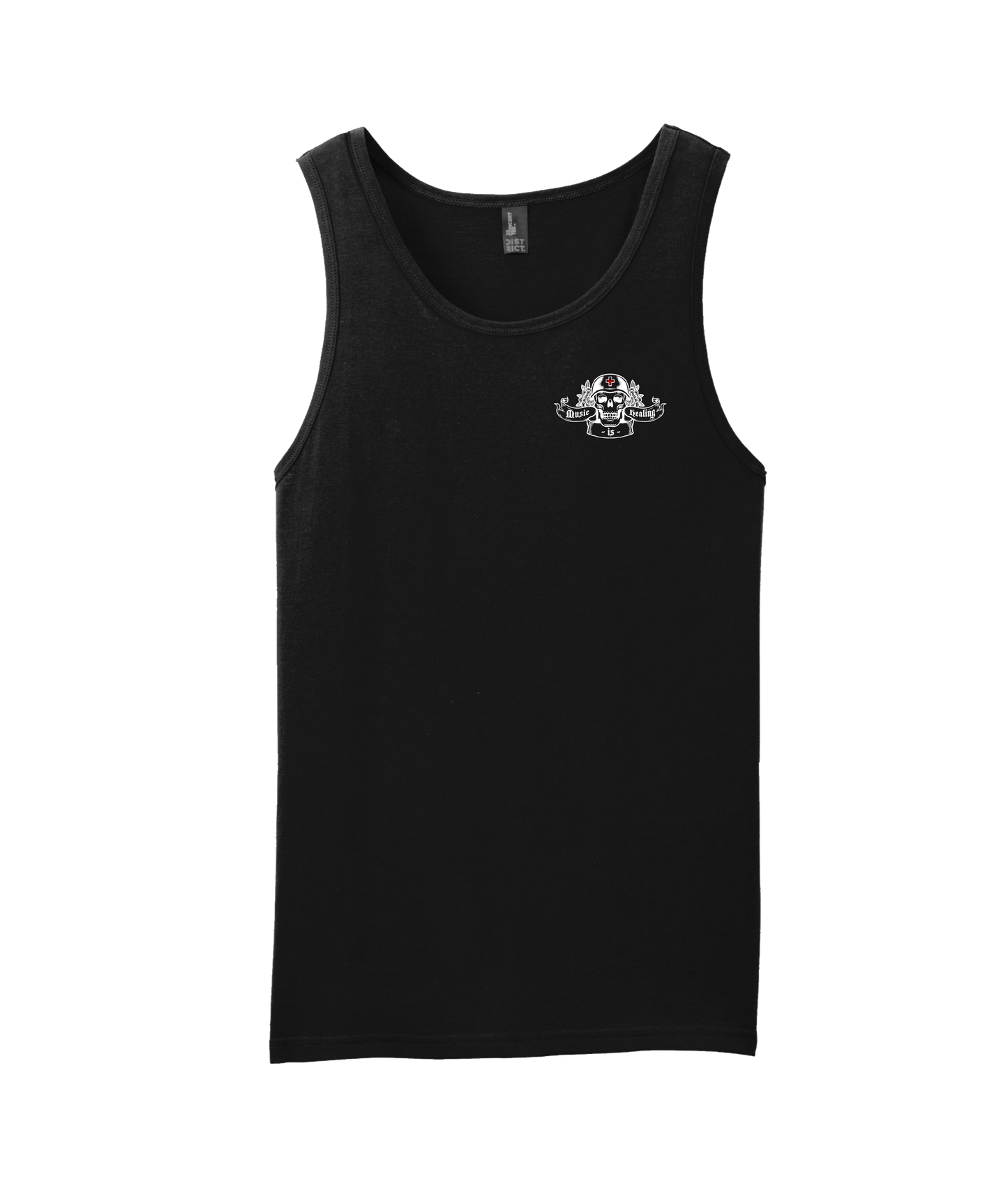 Doc Lohn Music - Music is Healing - Black Tank Top