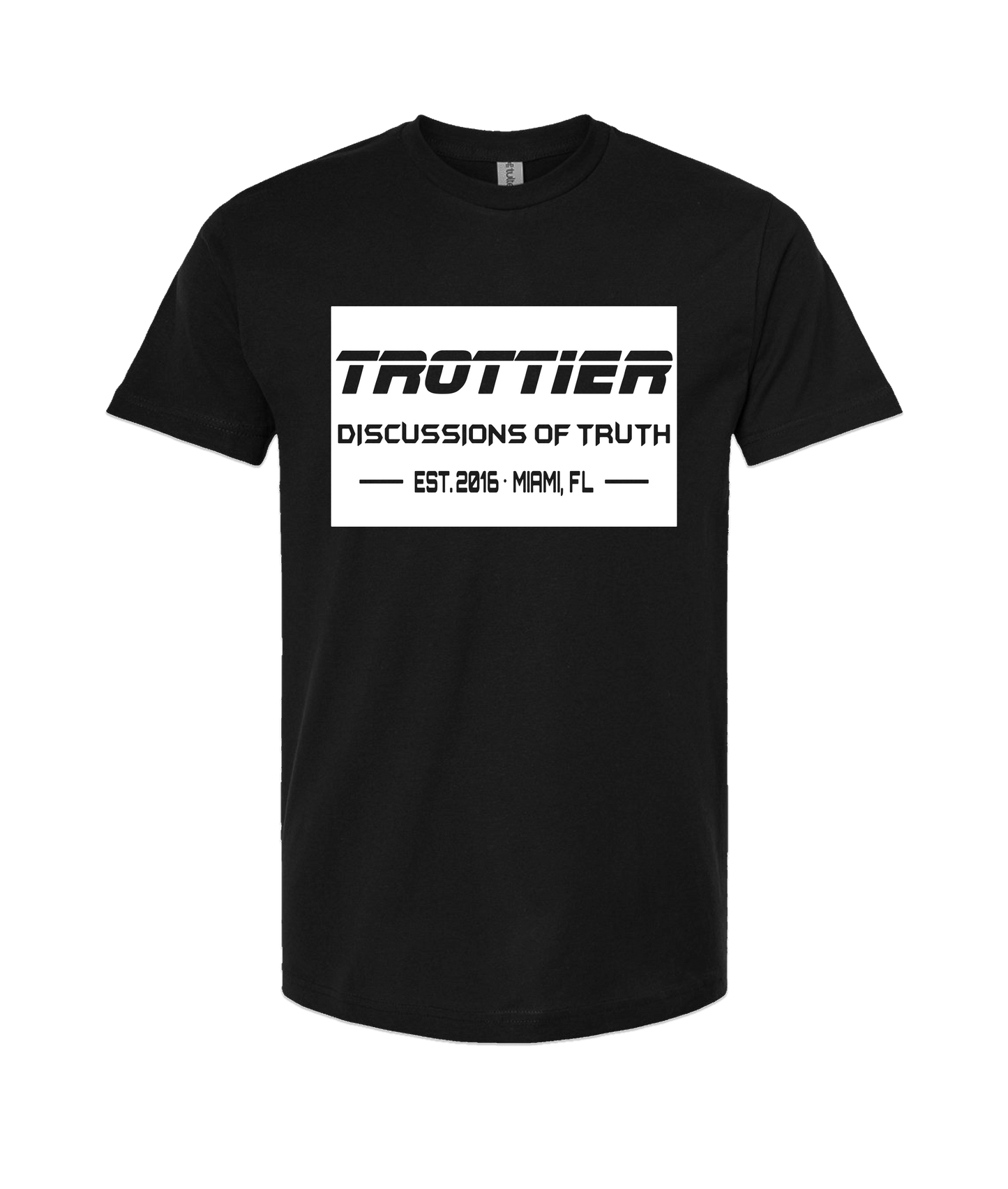 V-DOTTOP - TROTTIER - Black T-Shirt