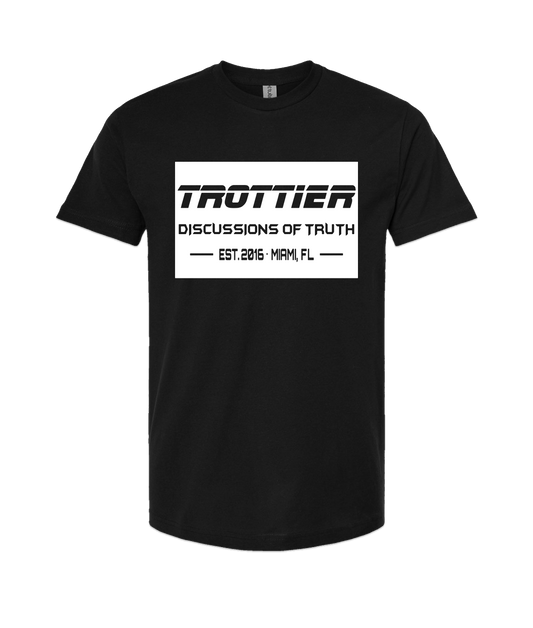 V-DOTTOP - TROTTIER - Black T-Shirt