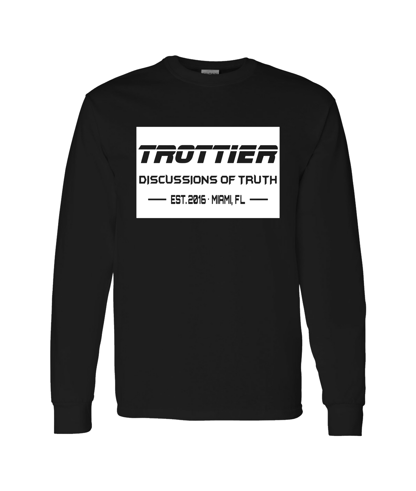 V-DOTTOP - TROTTIER - Black Long Sleeve T