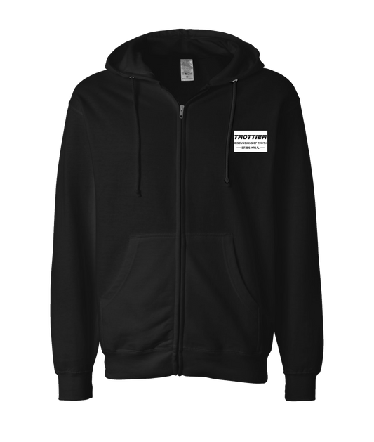 V-DOTTOP - TROTTIER - Black Zip Up Hoodie