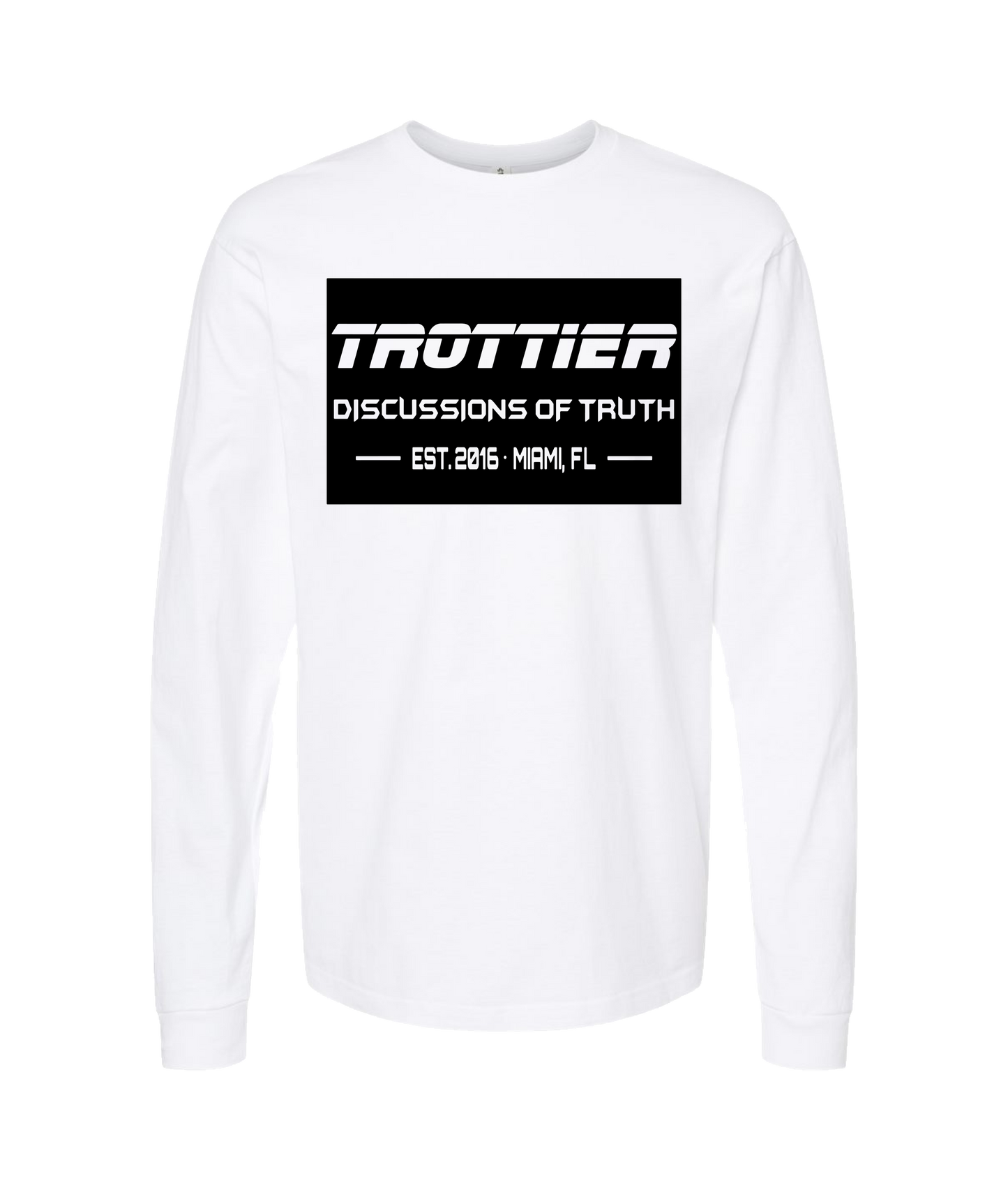 Discussions of Truth - TROTTIER - White Long Sleeve T