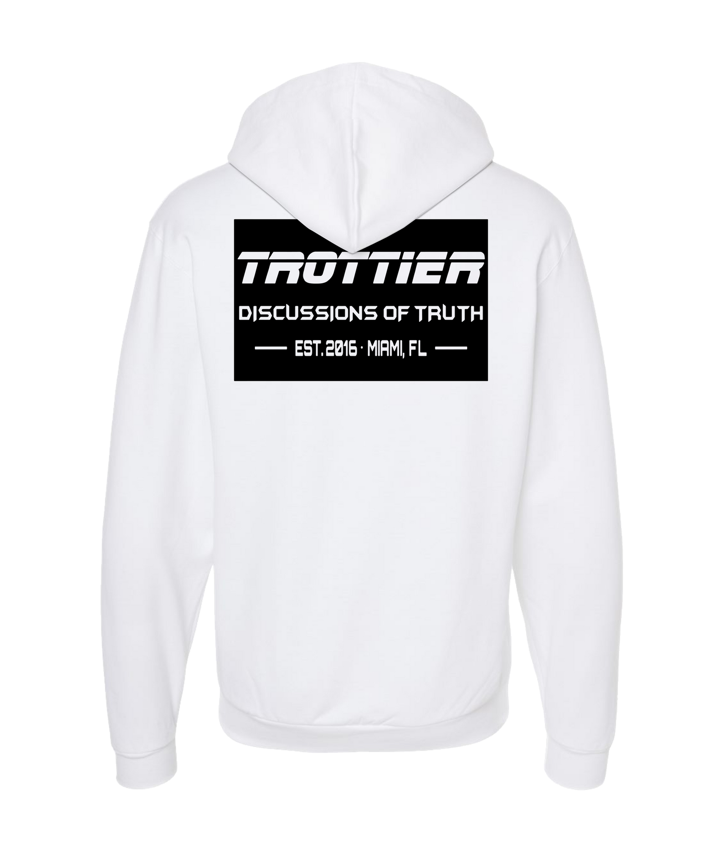 V-DOTTOP - TROTTIER - White Zip Up Hoodie
