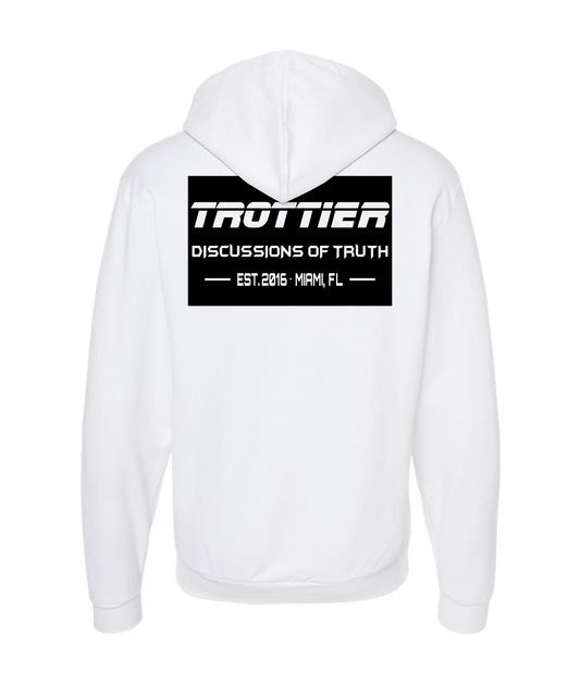 V-DOTTOP - TROTTIER - White Zip Up Hoodie