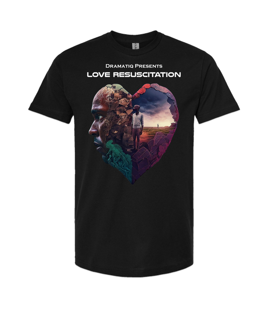 Dramatiq - LOVE RESUSCITATION LOGO 1 - Black T-Shirt